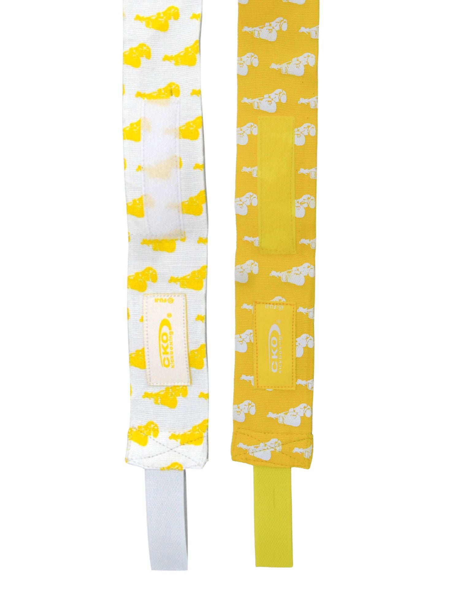 CKO Hand Wraps With Boxing Gloves Yellow