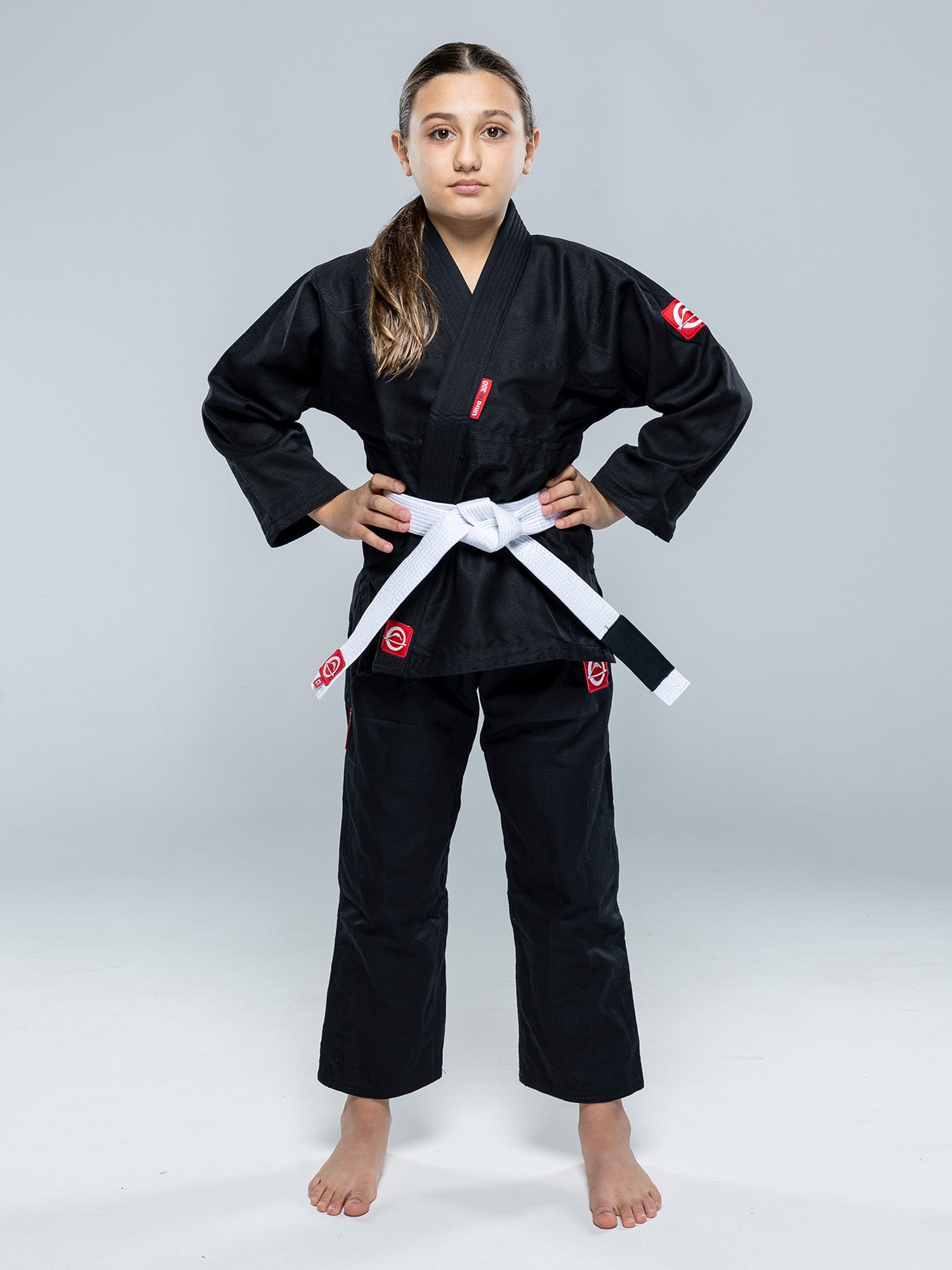 Kids Ultra Lite 300 BJJ Gi Black