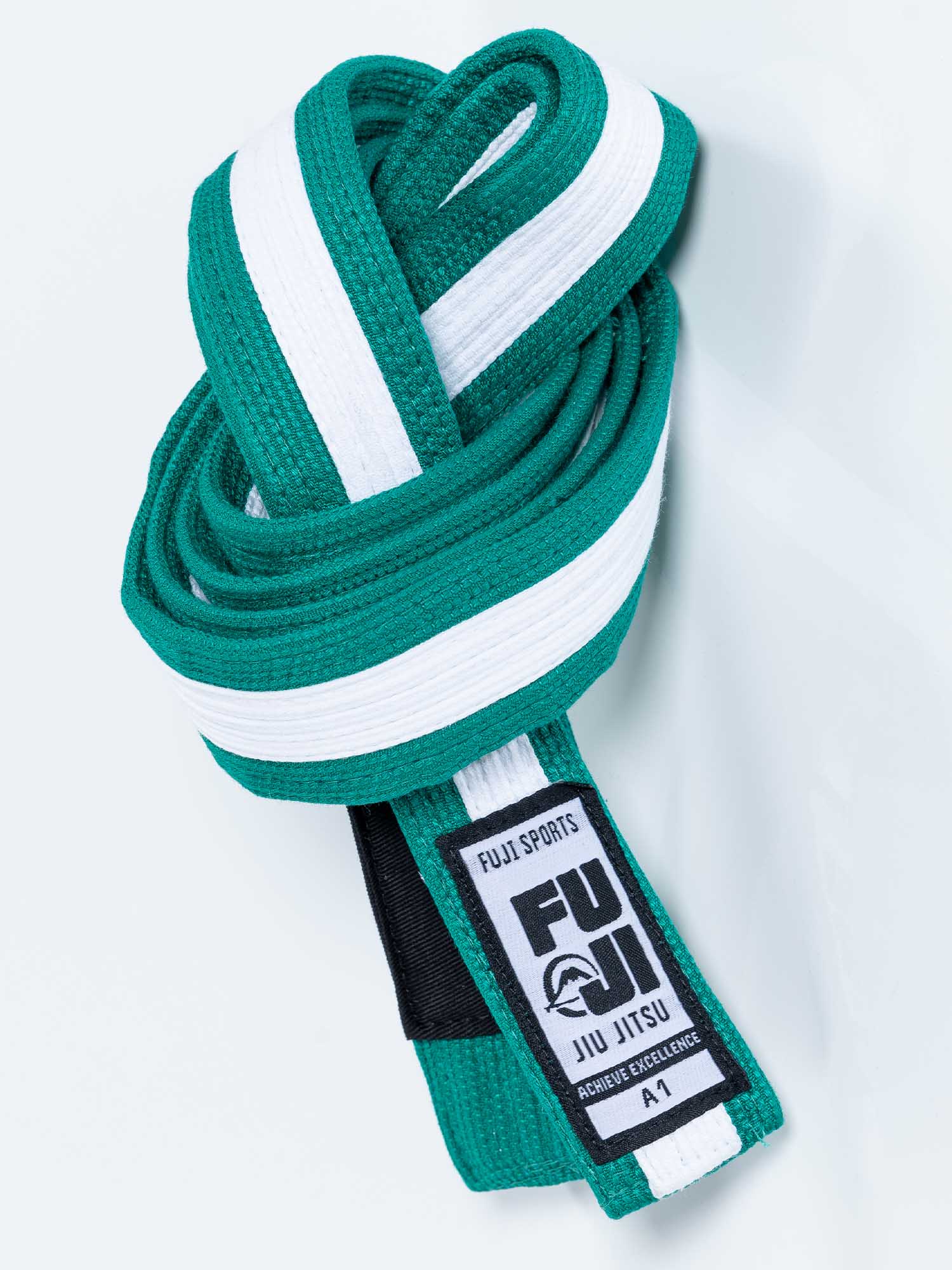Pearl Weave BJJ Belt Green White