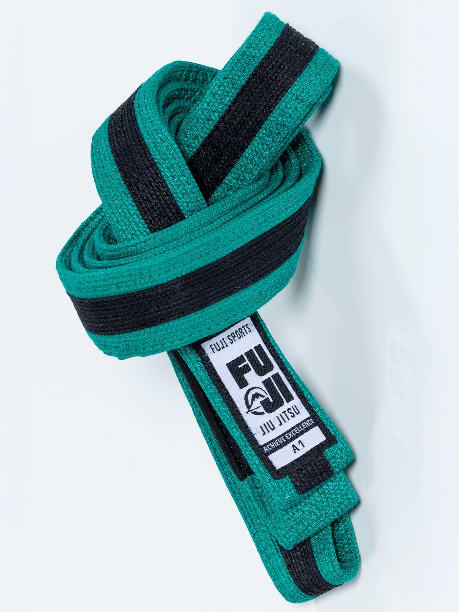 Pearl Weave BJJ Belt Green Black