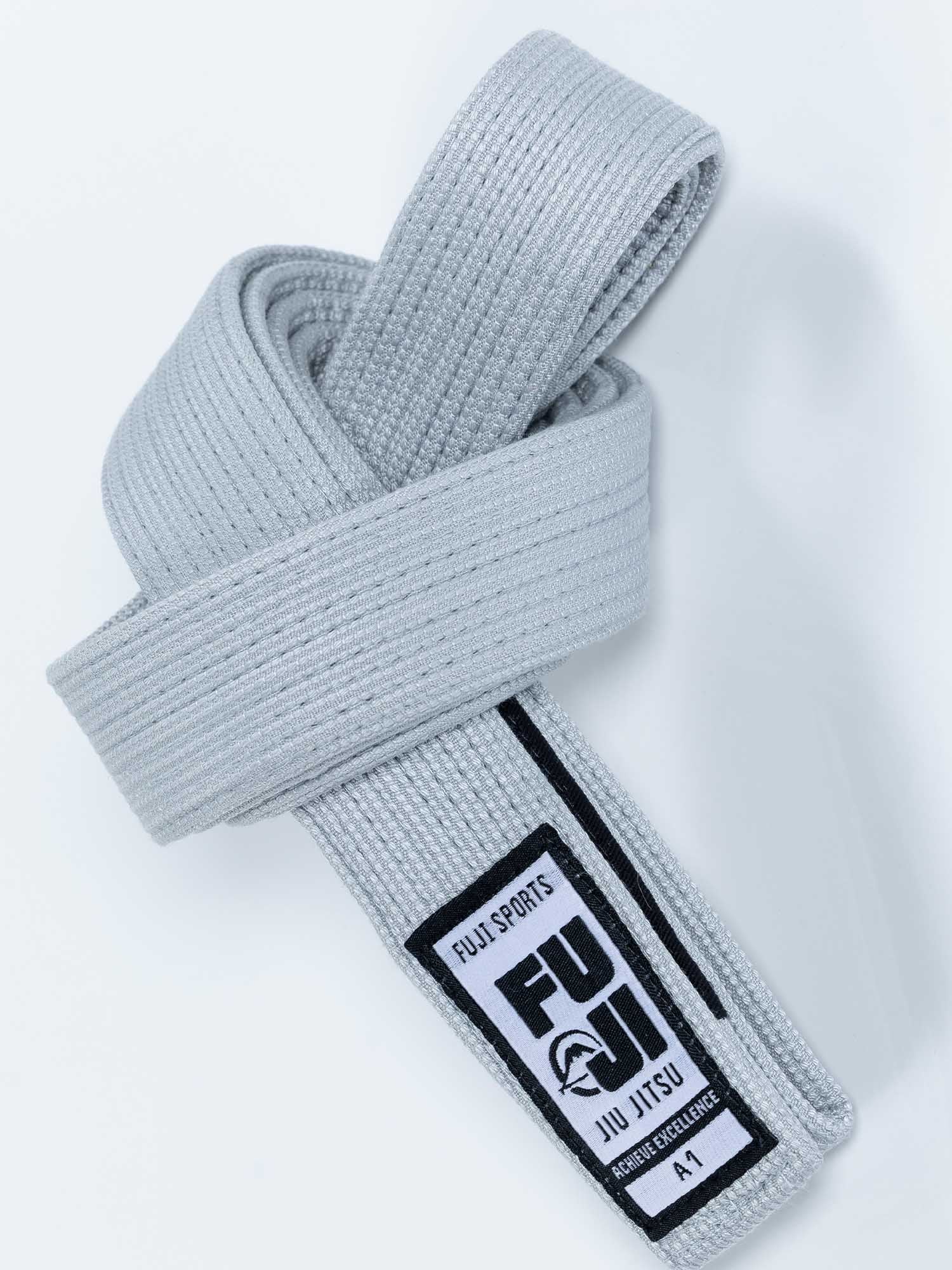 Kids Pearl Weave BJJ Belt Grey
