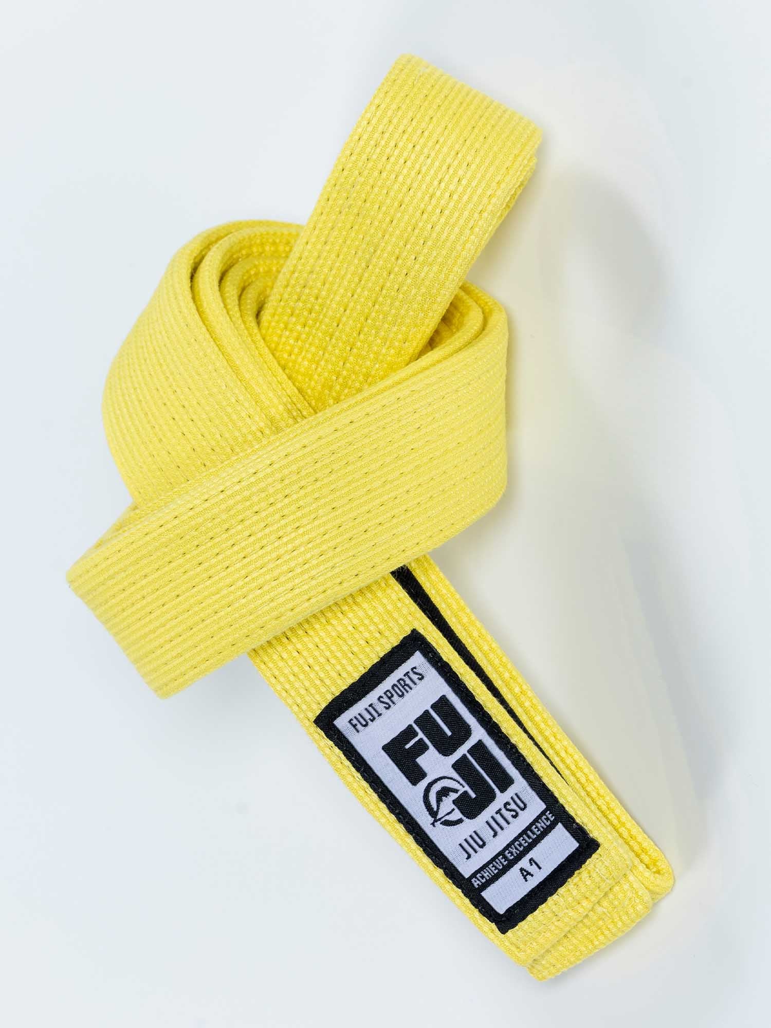 Kids Pearl Weave BJJ Belt Yellow