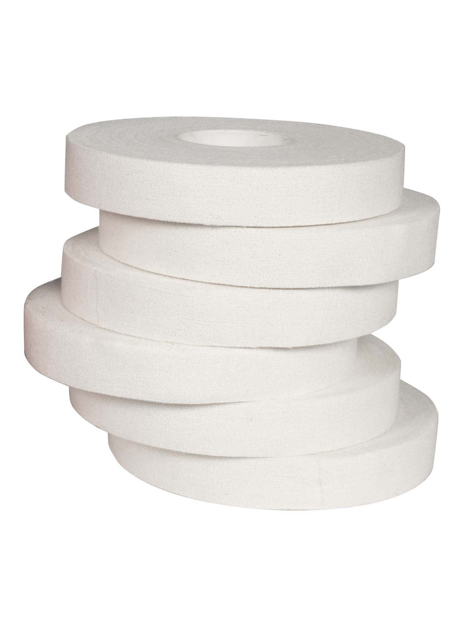 Six rolls of Finger Tape are stacked in a slightly tilted, uneven pile against a white background.