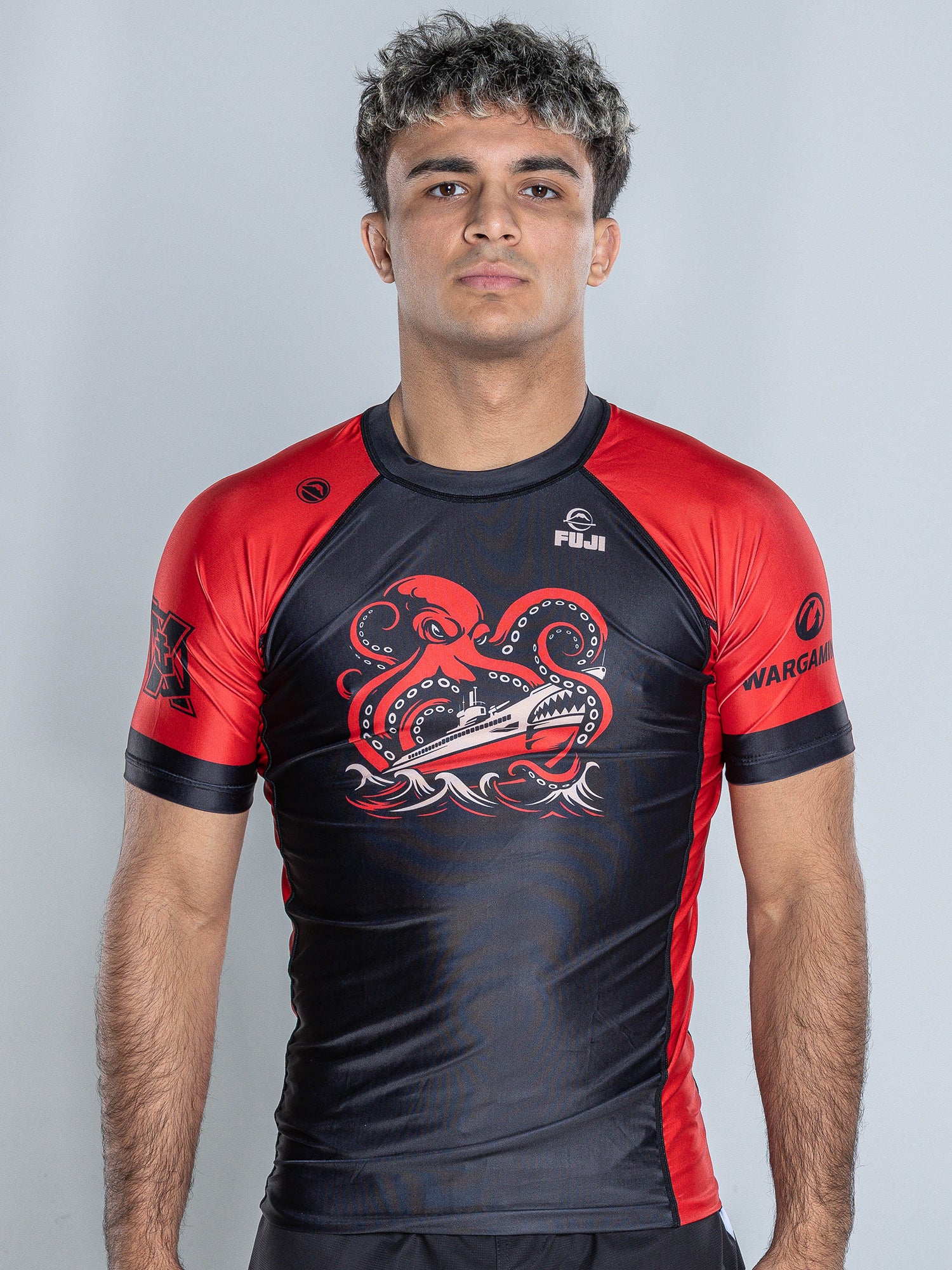 World Of Warship x FUJI Collab Rashguard Black/Red