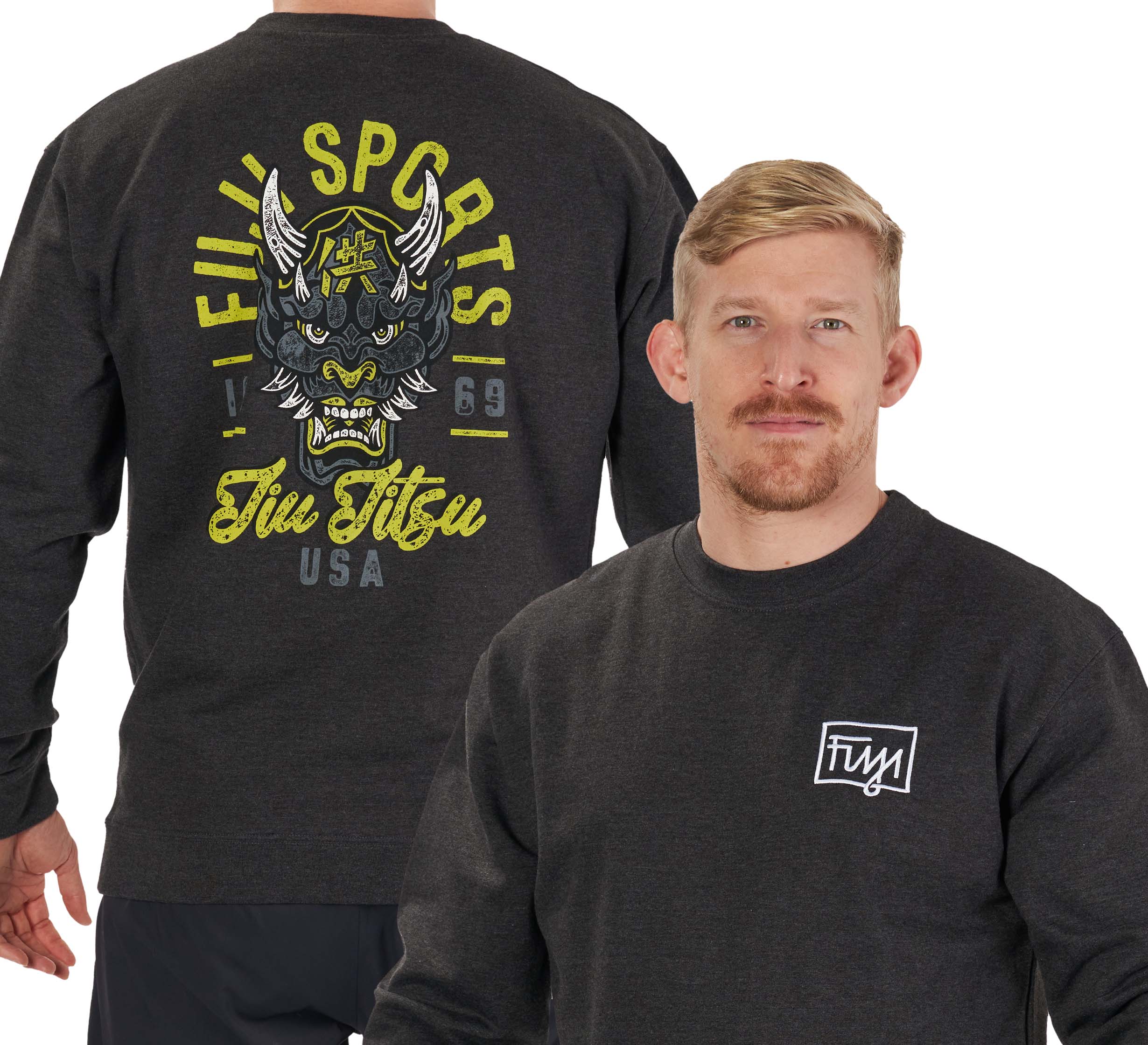FUJI Demon Crewneck Charcoal Grey
