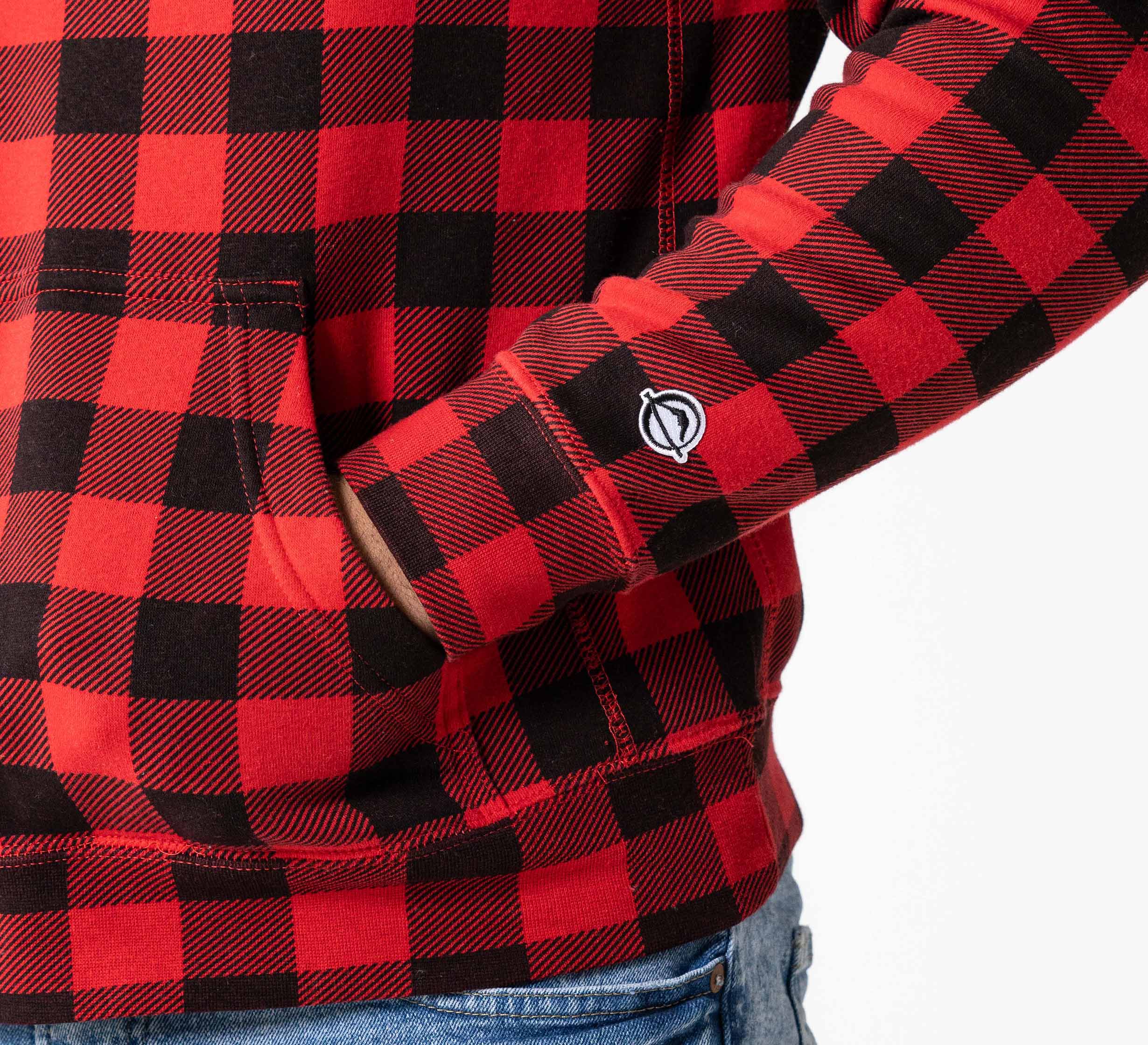 Signature Hoodie Red Plaid