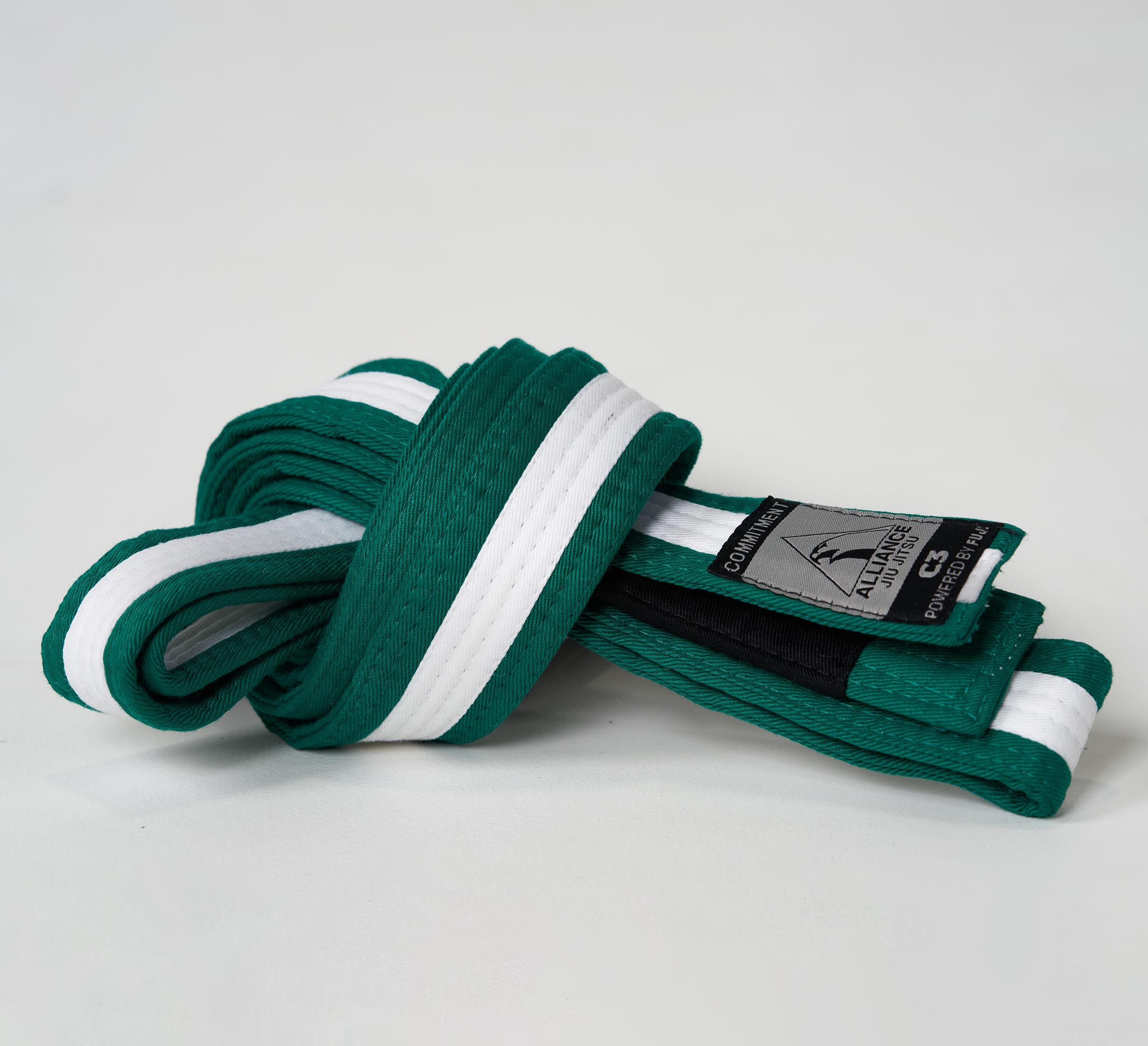 Kids FUJI x Alliance BJJ Belt Green/White