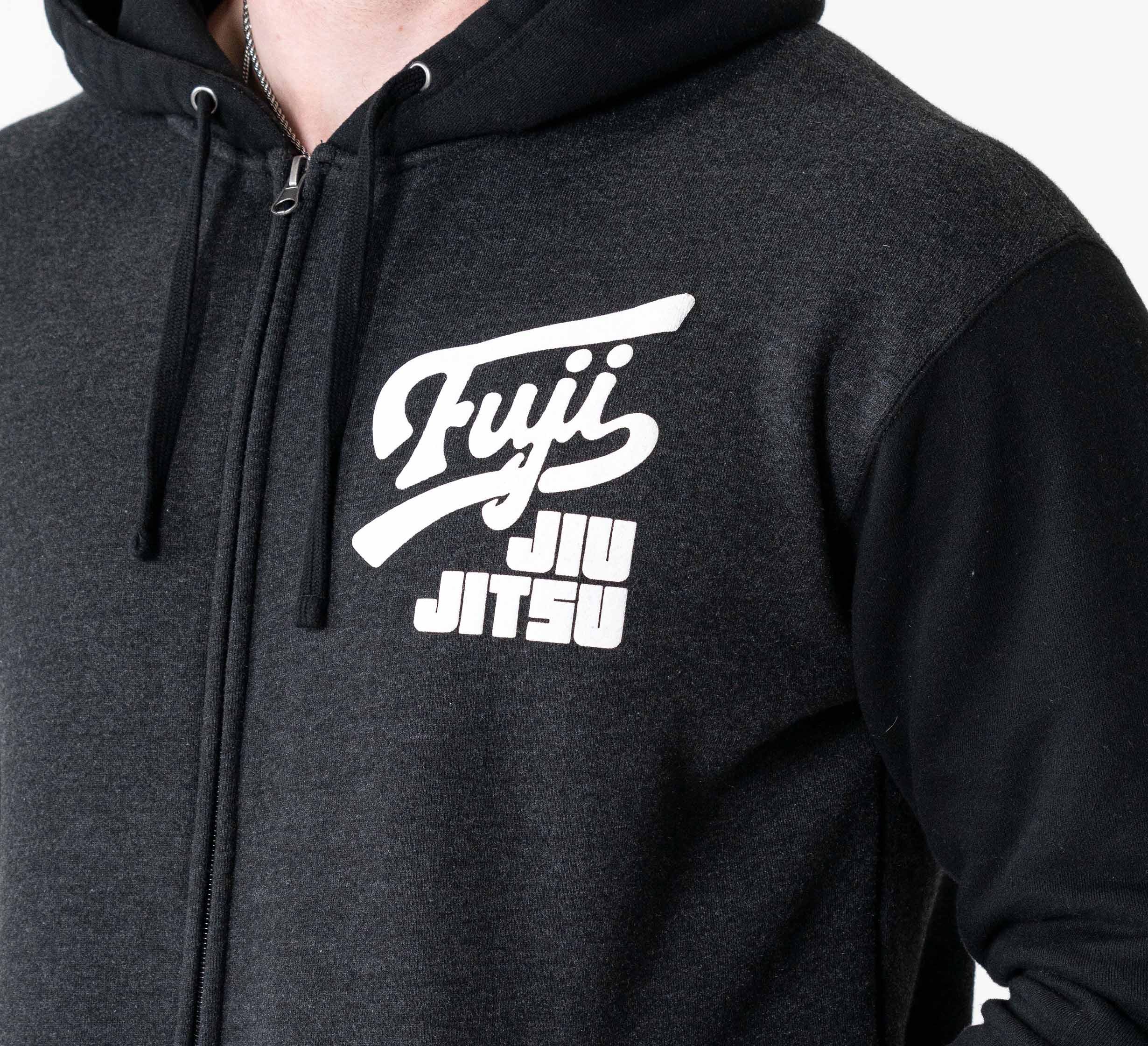 Jiu Jitsu Varsity Zip Hoodie Charcoal