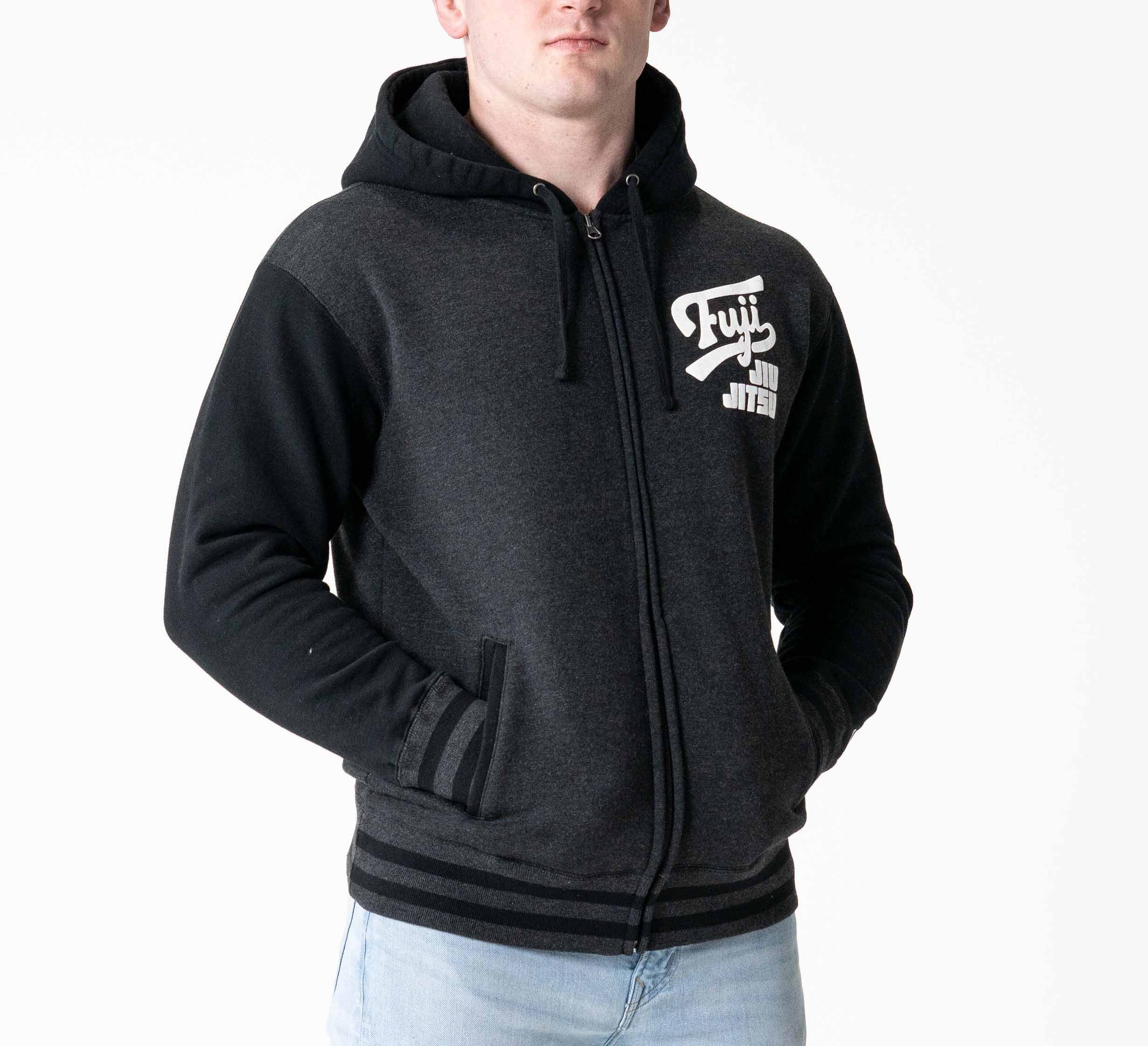 Jiu Jitsu Varsity Zip Hoodie Charcoal