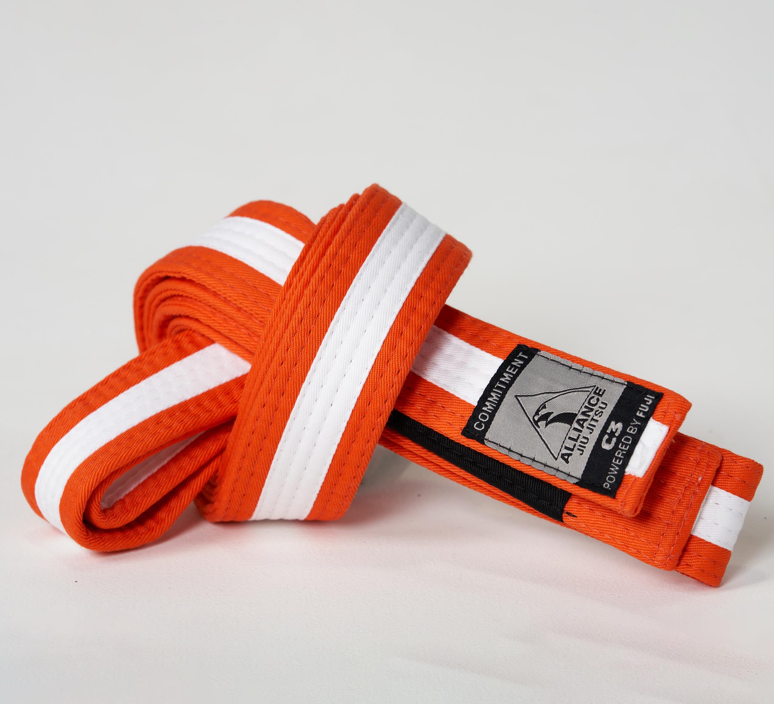 Kids FUJI x Alliance BJJ Belt Orange/White