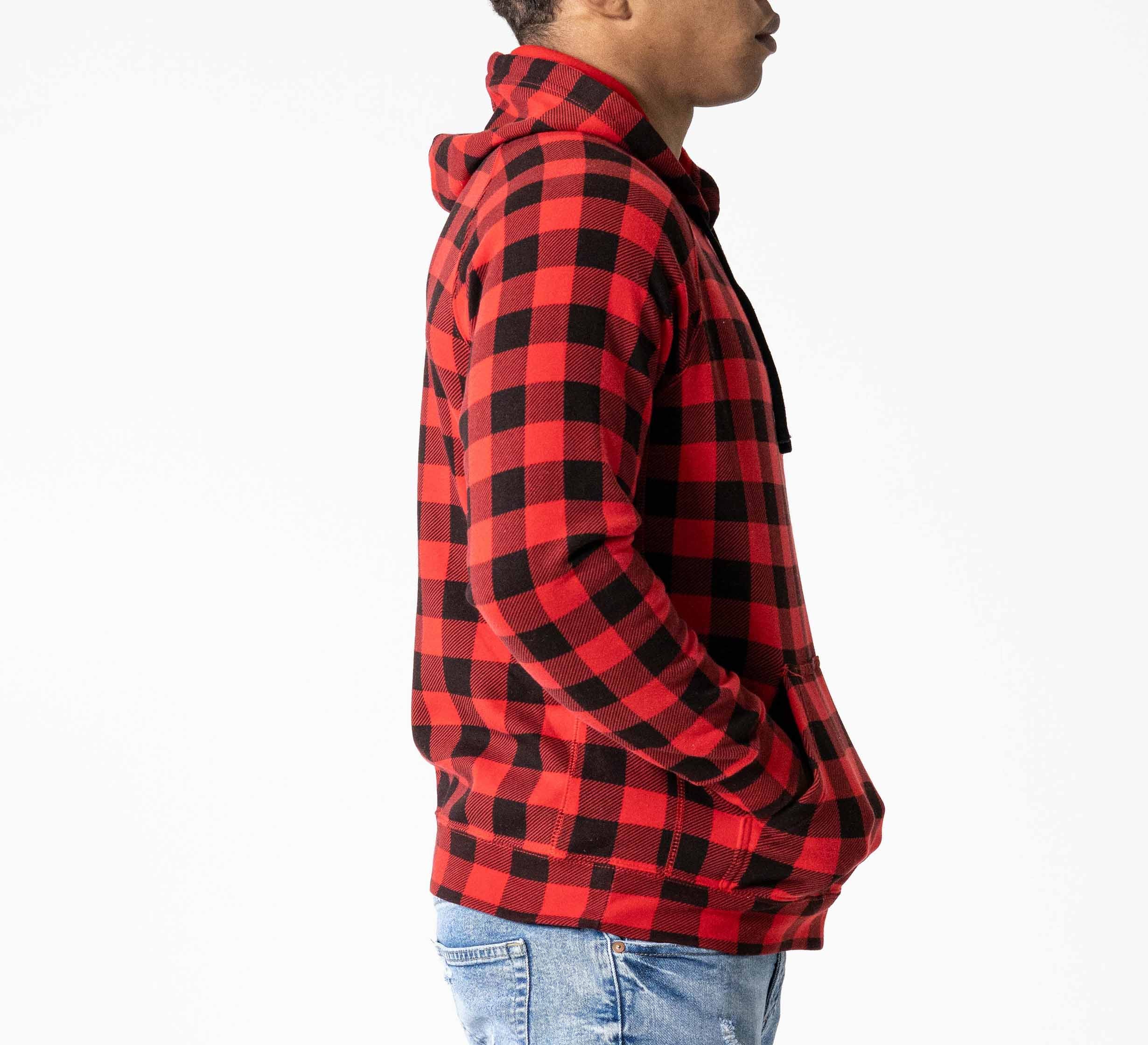 Signature Hoodie Red Plaid