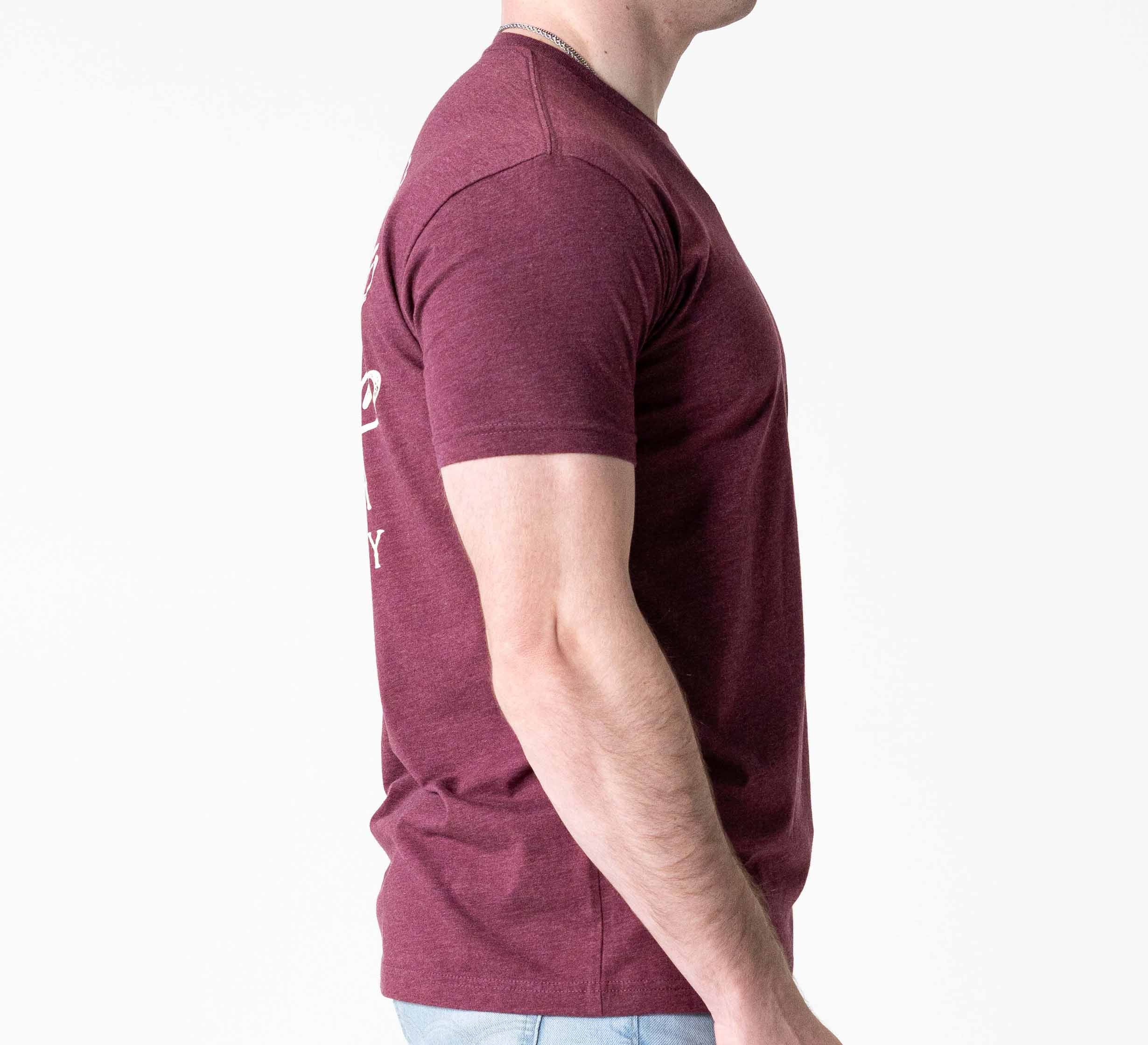 Jiu Jitsu Flow T-Shirt Maroon