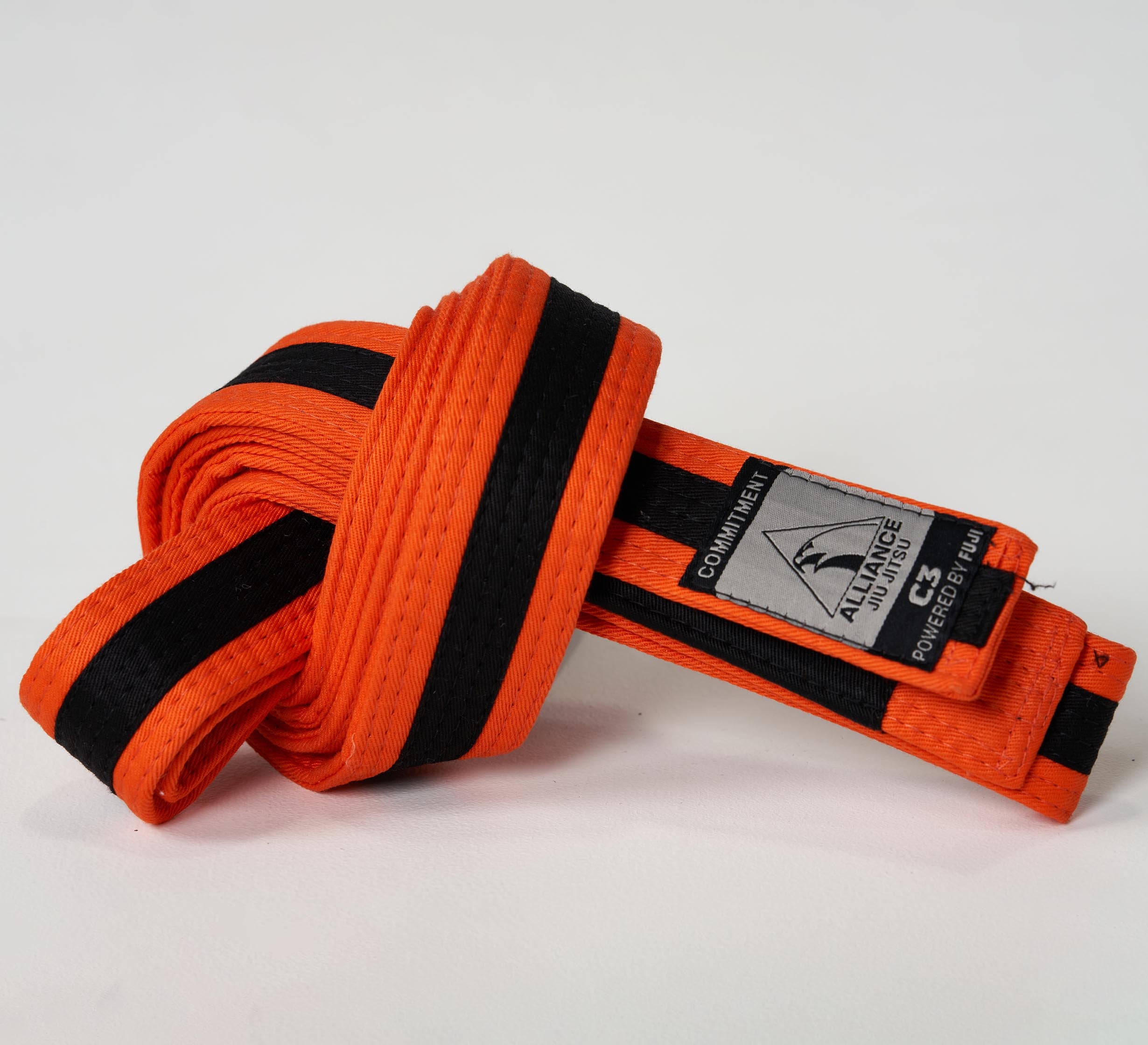 Kids FUJI x Alliance BJJ Belt Orange/Black