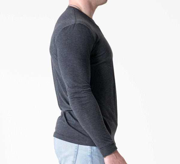 Retro Long Sleeve Shirt Charcoal