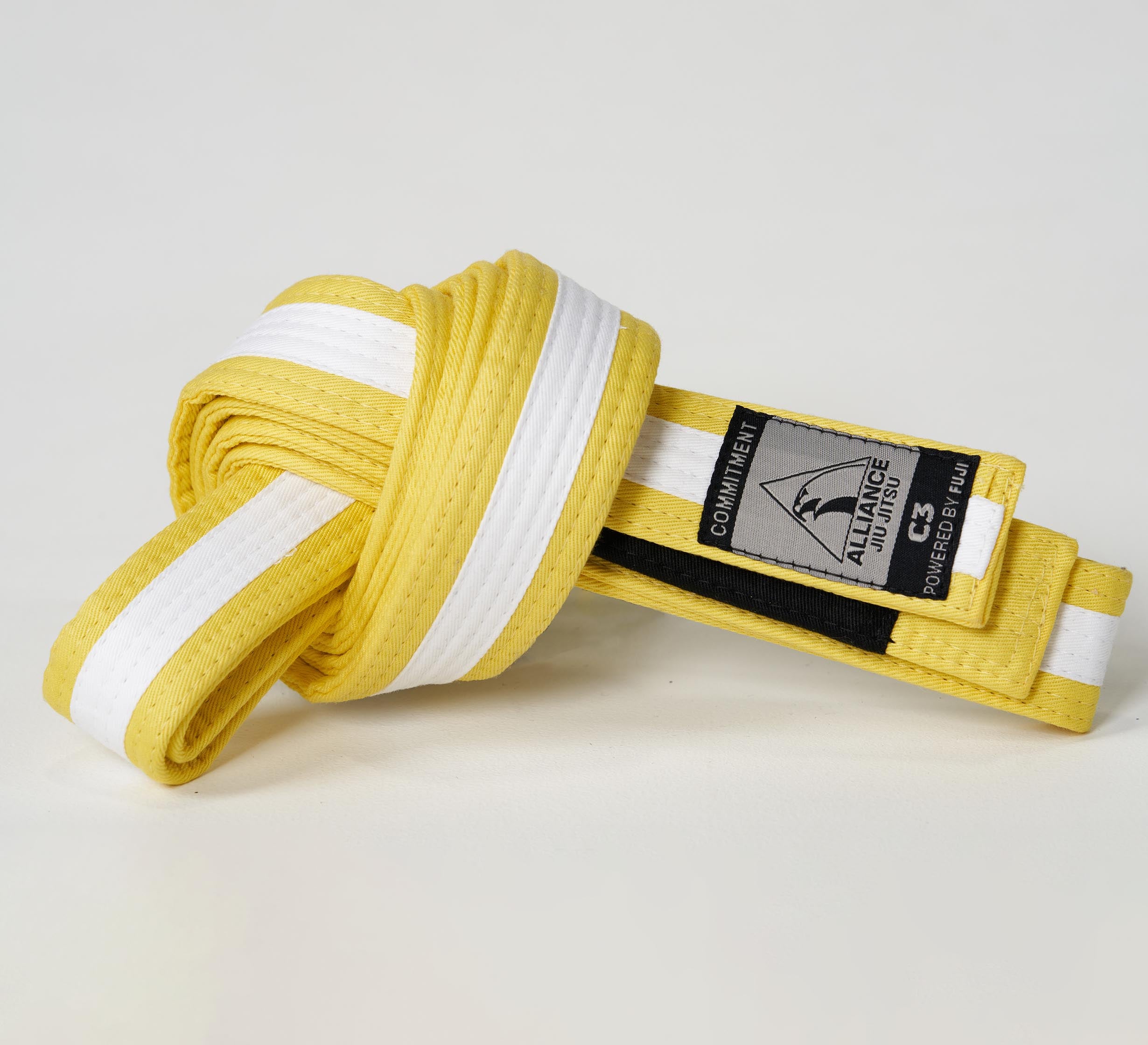 Kids FUJI x Alliance BJJ Belt Yellow/White