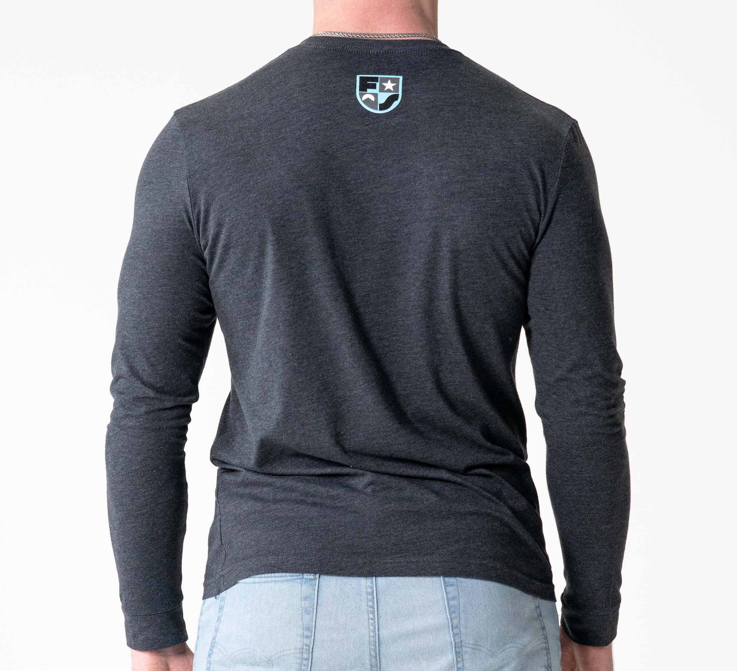 Retro Long Sleeve Shirt Charcoal