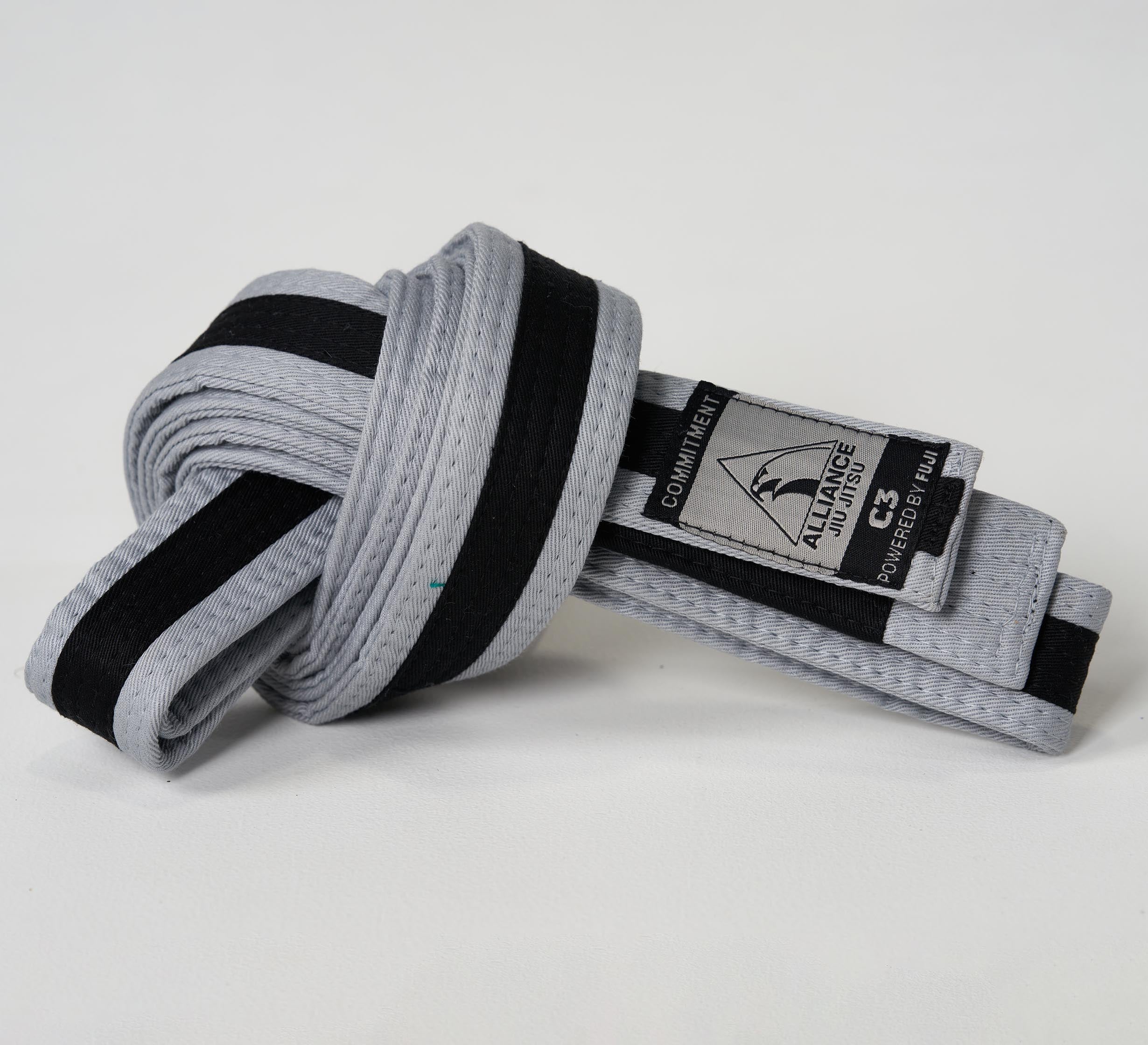 Kids FUJI x Alliance BJJ Belt Grey/Black