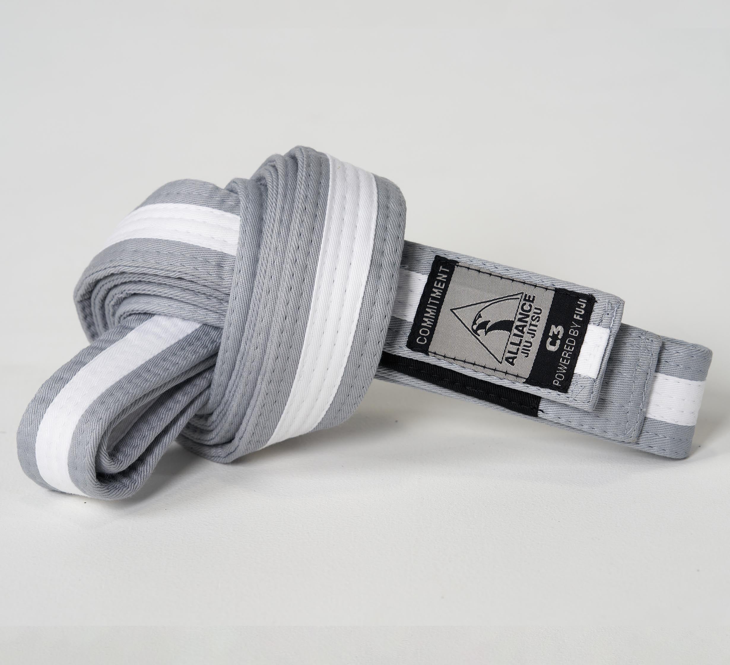 Kids FUJI x Alliance BJJ Belt Grey/White