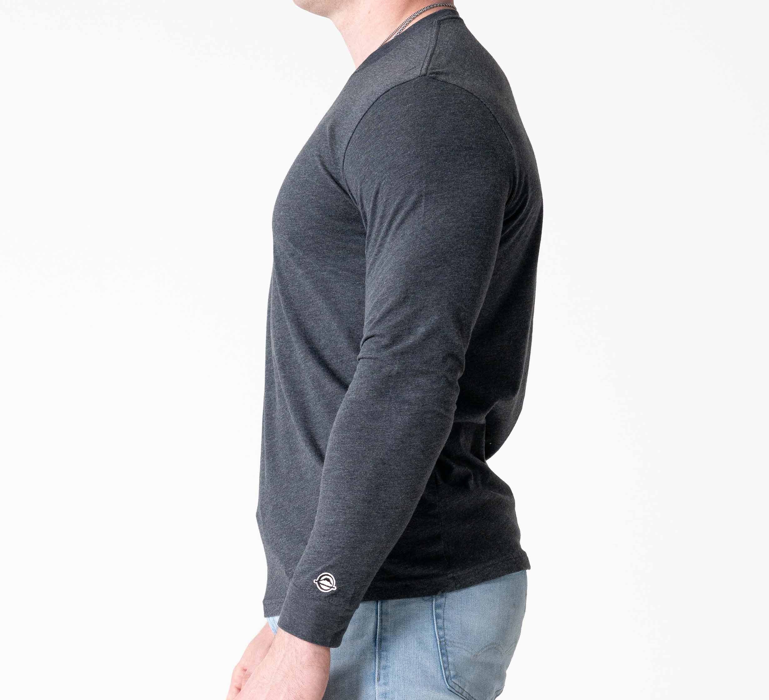 Retro Long Sleeve Shirt Charcoal