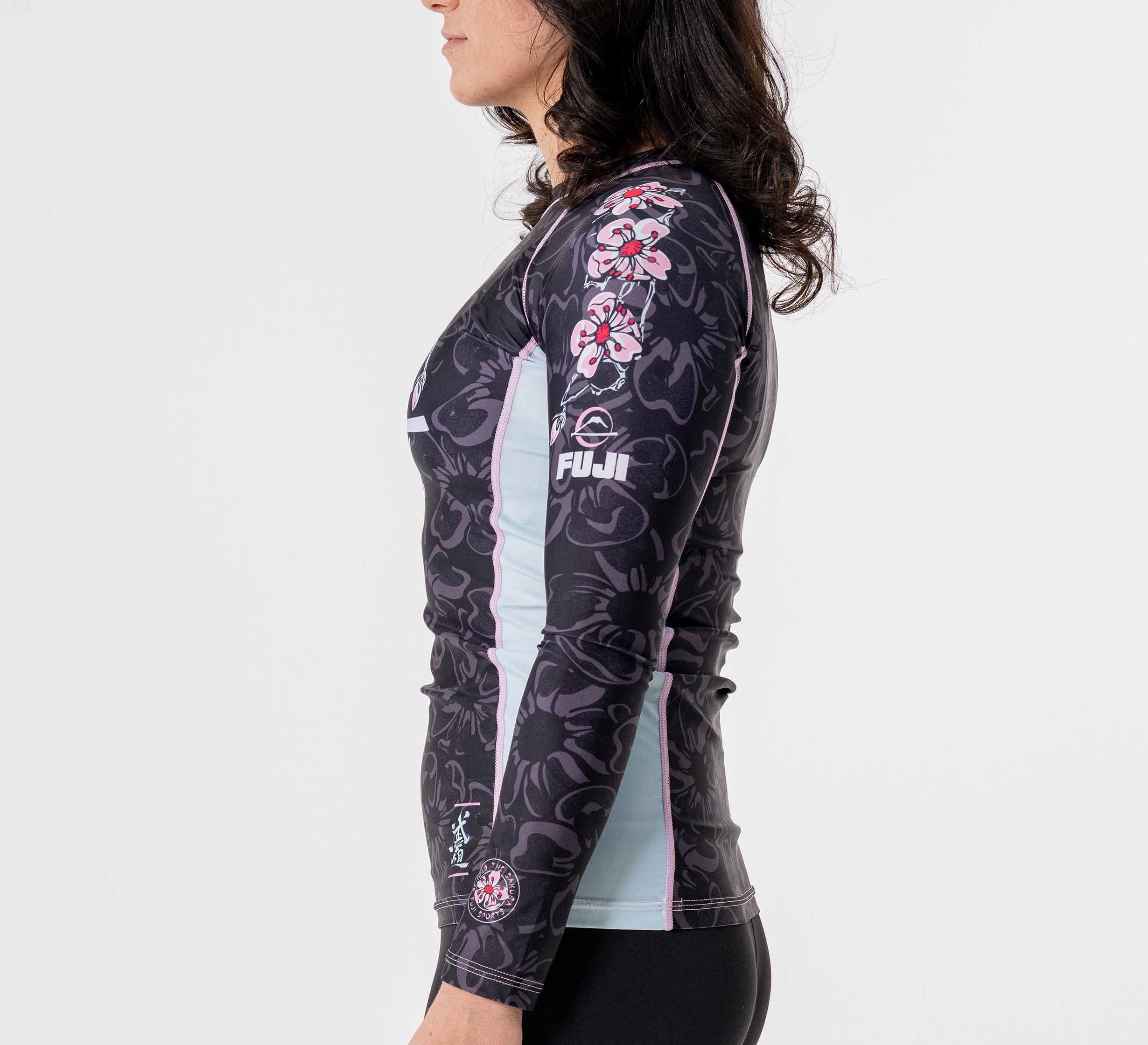 Womens Blossom Rashguard Black/Pink