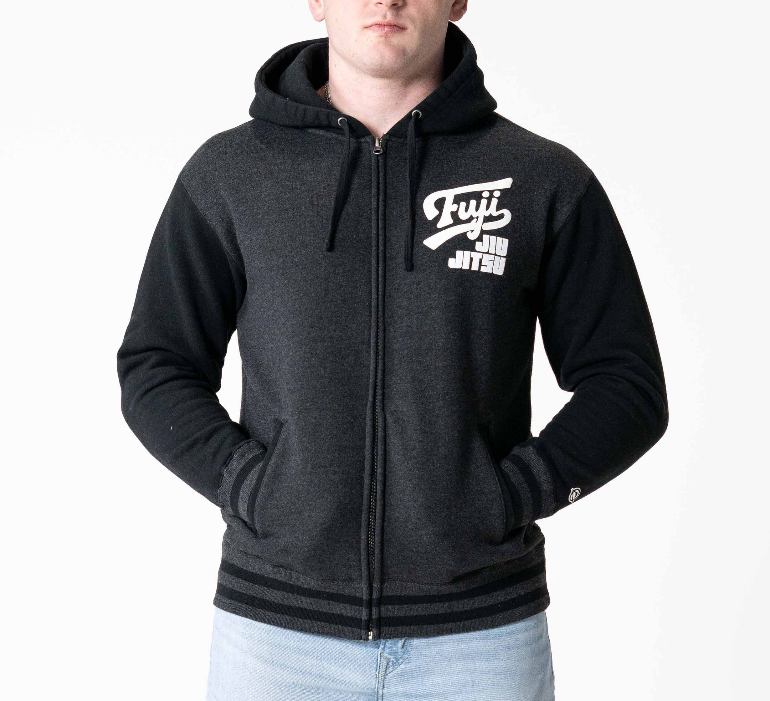 Jiu Jitsu Varsity Zip Hoodie Charcoal