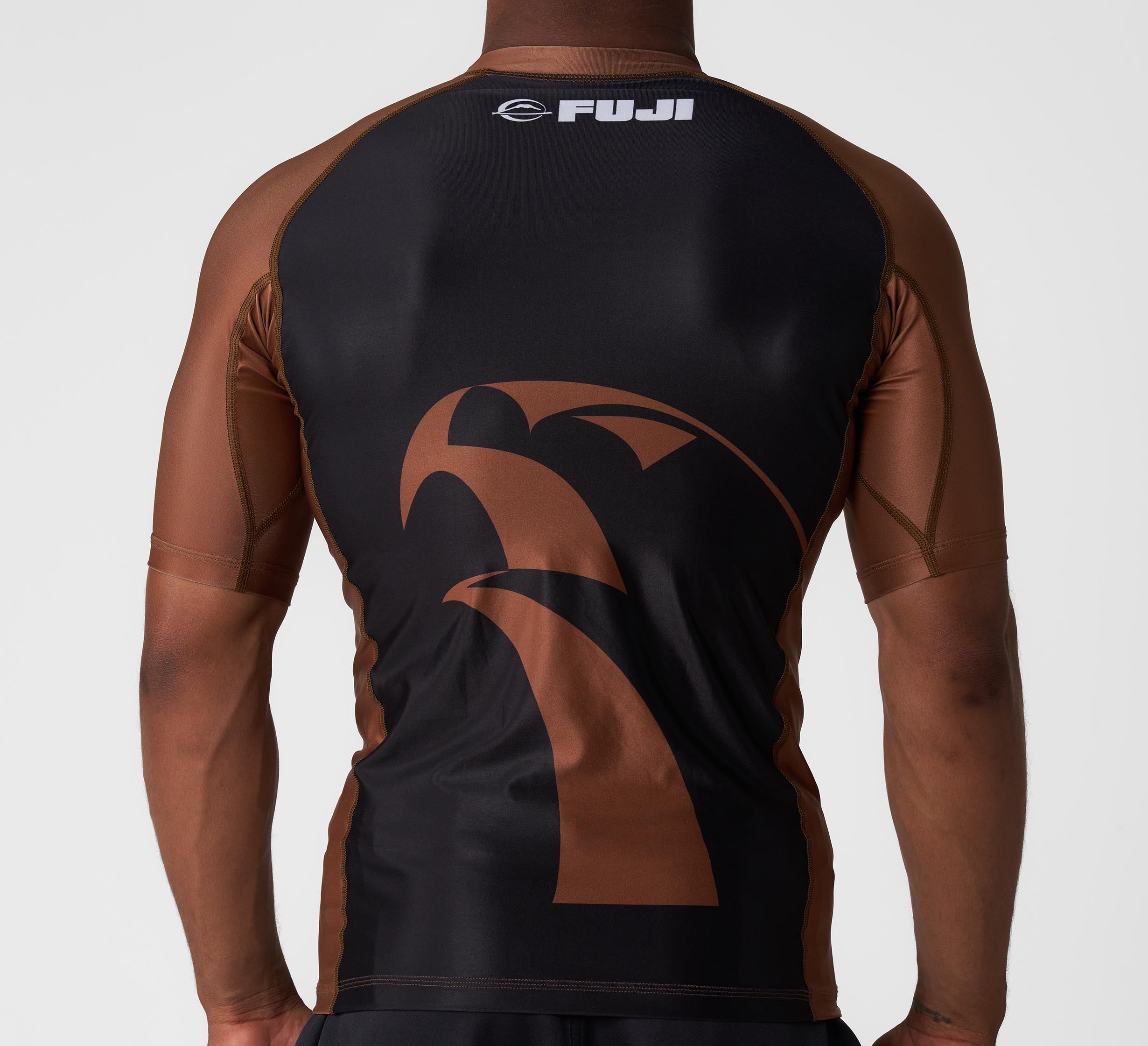 FUJI x Alliance Ranked Short Sleeve Rashguard Brown