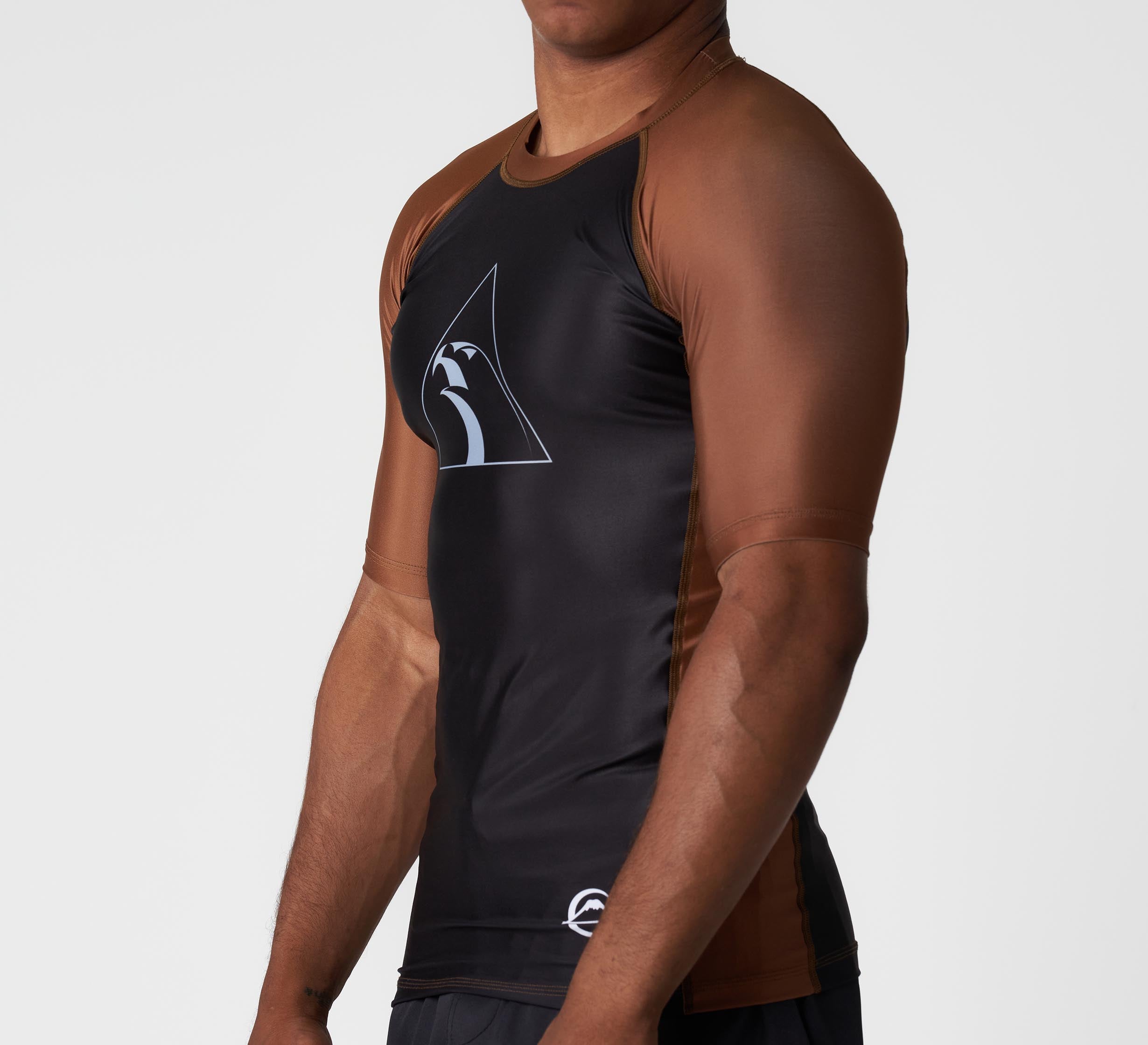 FUJI x Alliance Ranked Short Sleeve Rashguard Brown