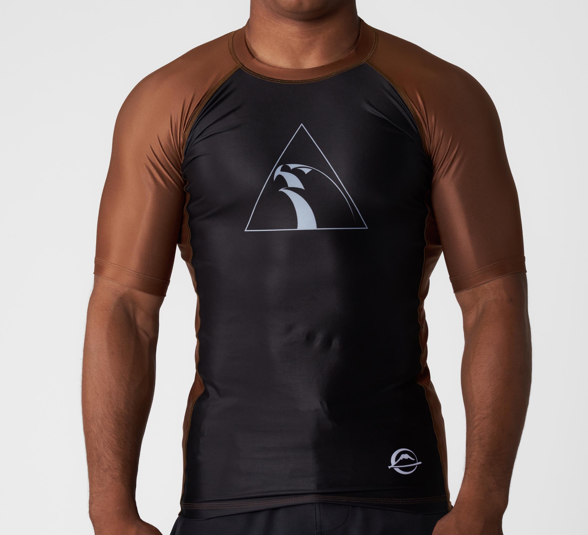 FUJI x Alliance Ranked Short Sleeve Rashguard Brown