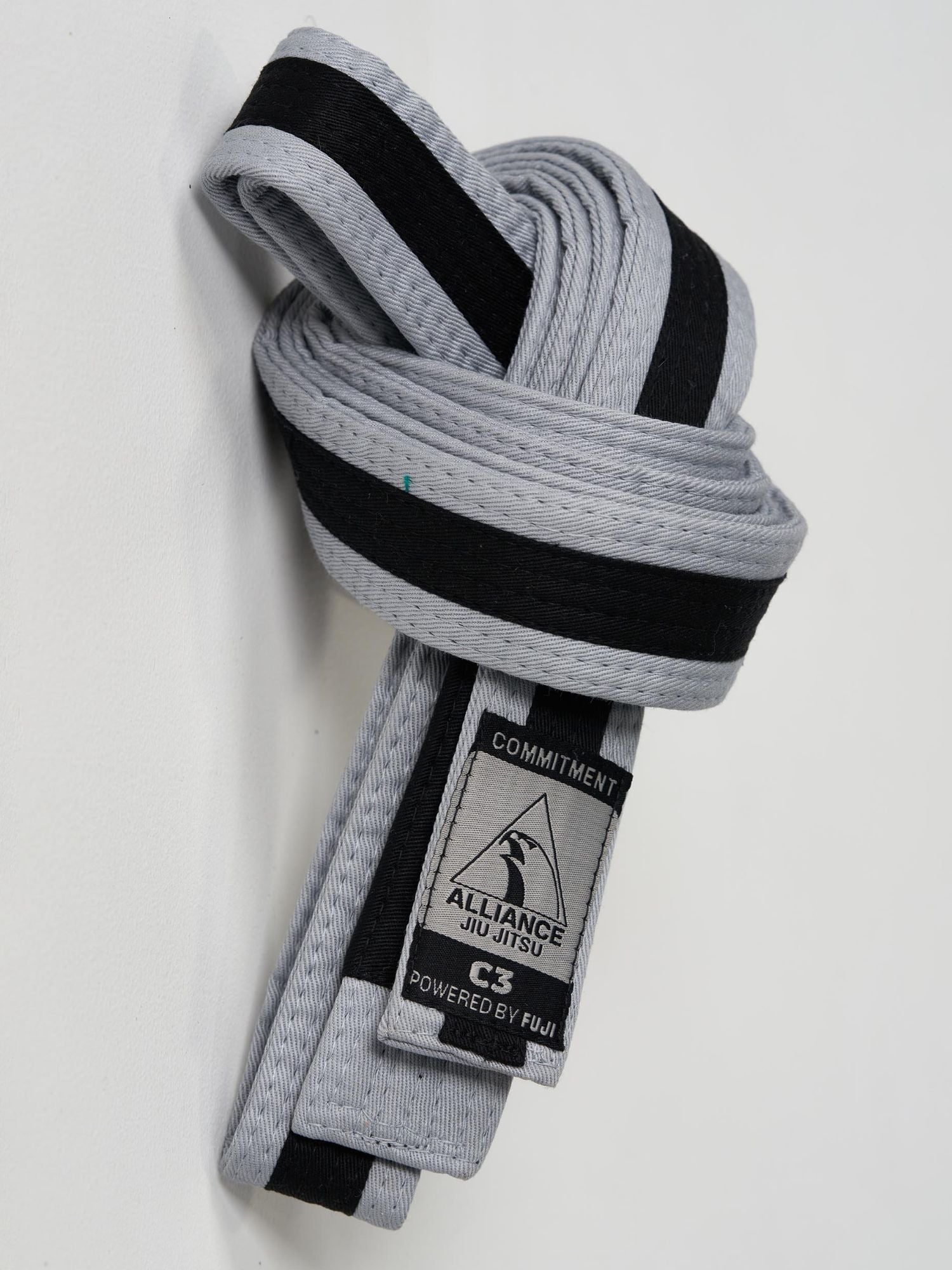 Kids FUJI x Alliance BJJ Belt Grey/Black