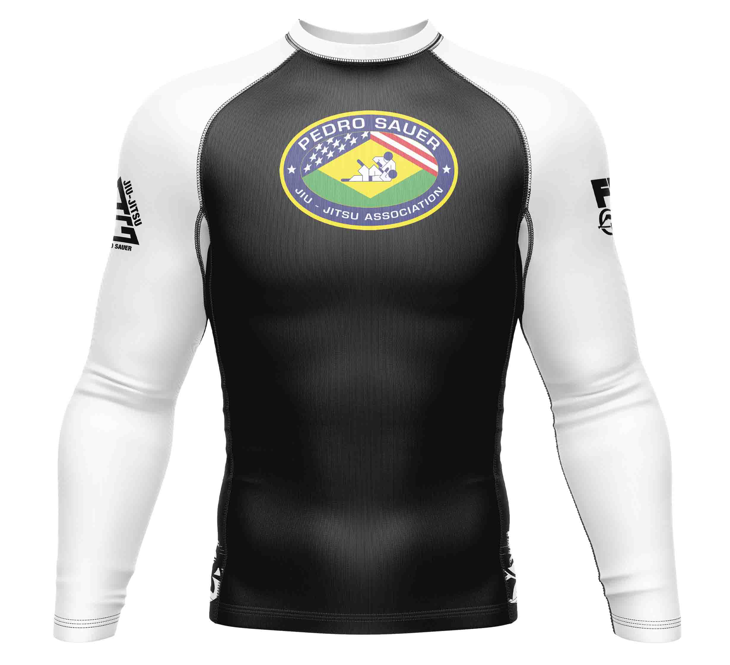 Pedro Sauer Ranked Long Sleeve Rashguard White