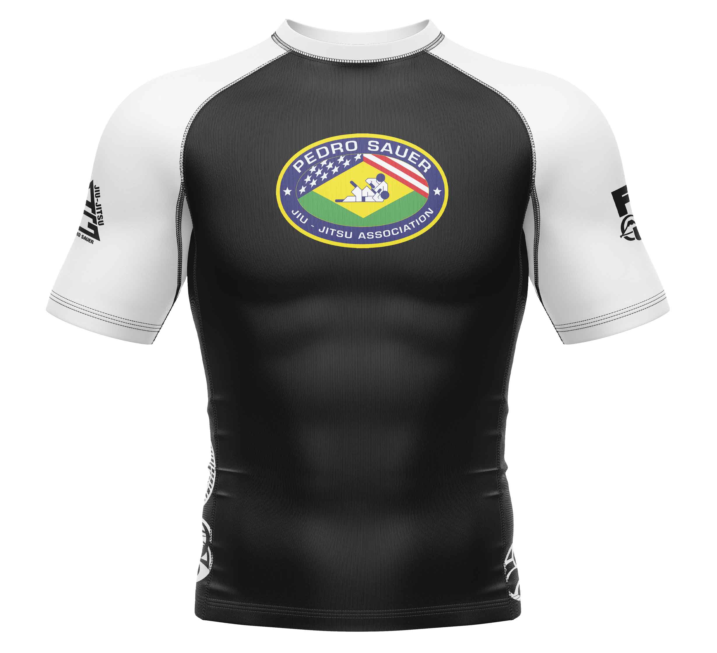 Pedro Sauer Ranked Short Sleeve Rashguard White