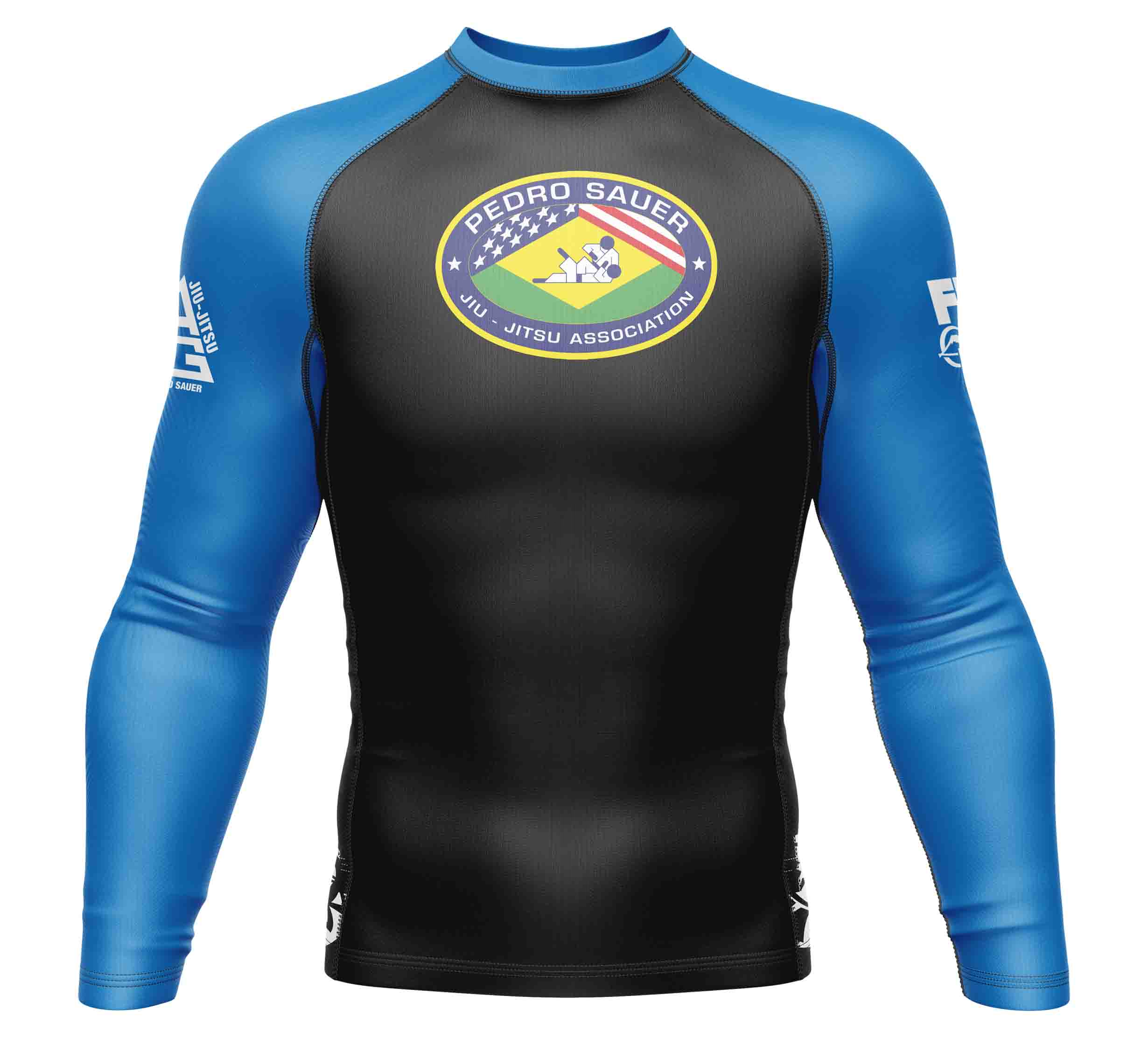 Pedro Sauer Ranked Long Sleeve Rashguard Blue