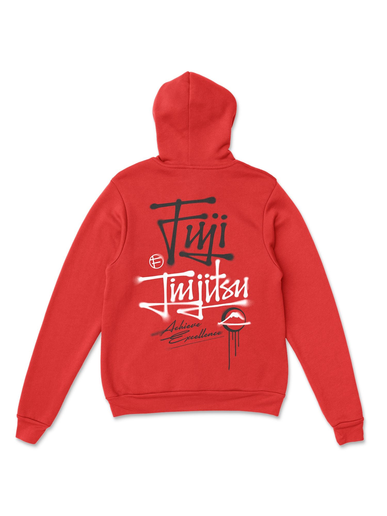 Japanese Street Art Hoodie Red