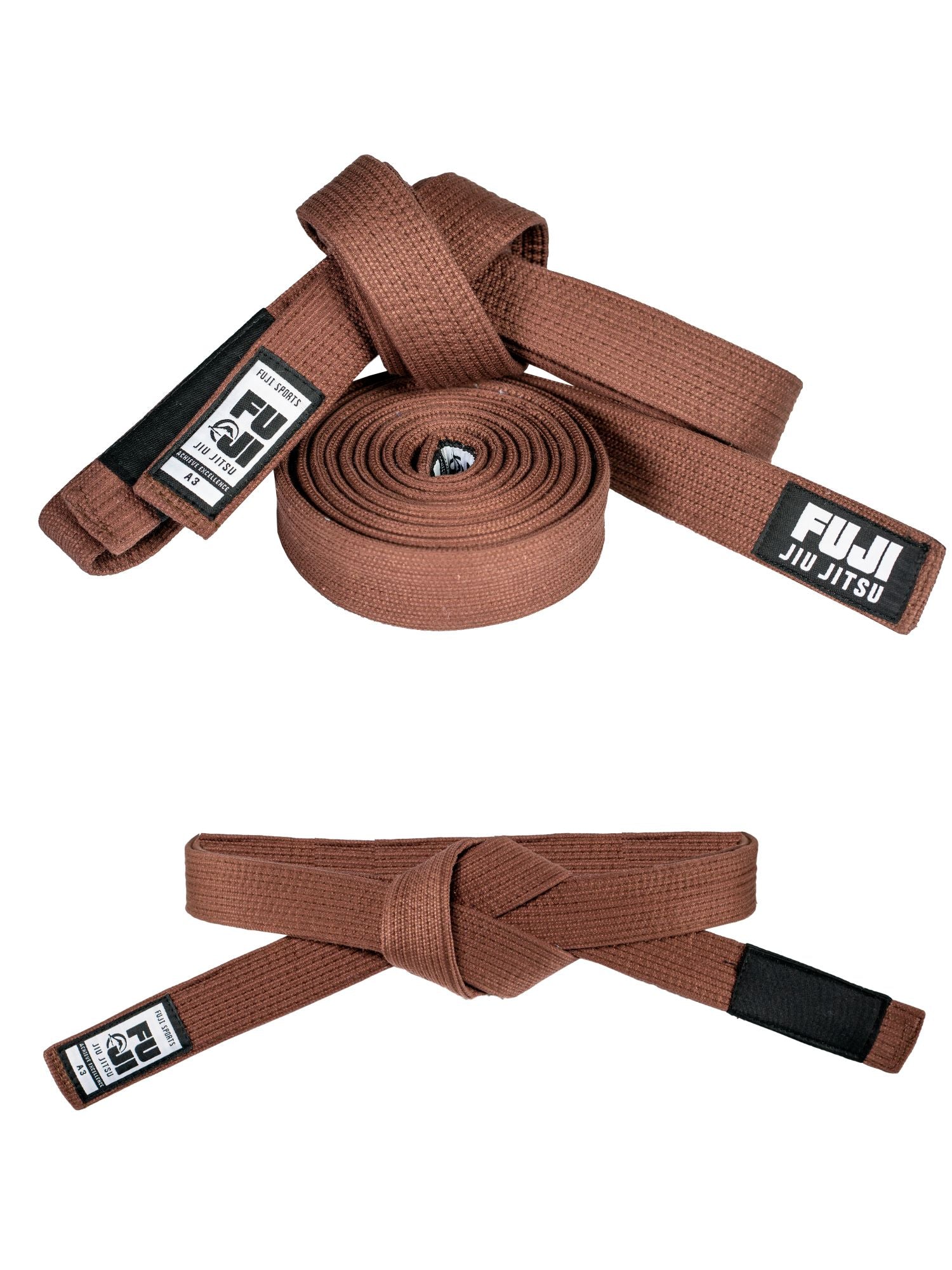 Premium Pearl Weave BJJ Belt Brown