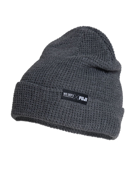 We Defy Beanie Charcoal