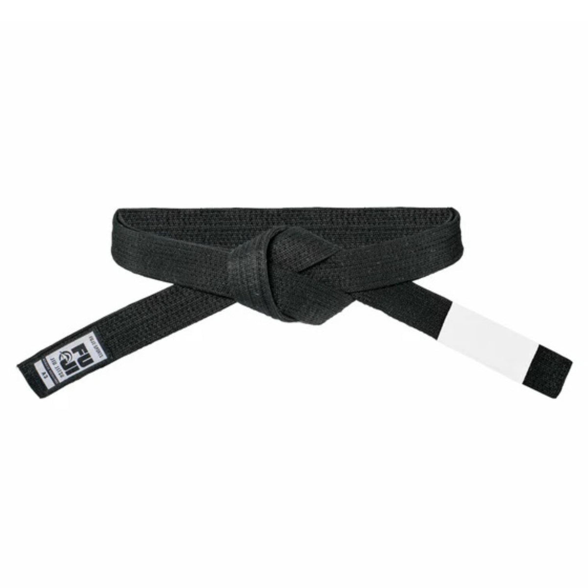 Premium Pearl Weave BJJ Belt Black/White Bar