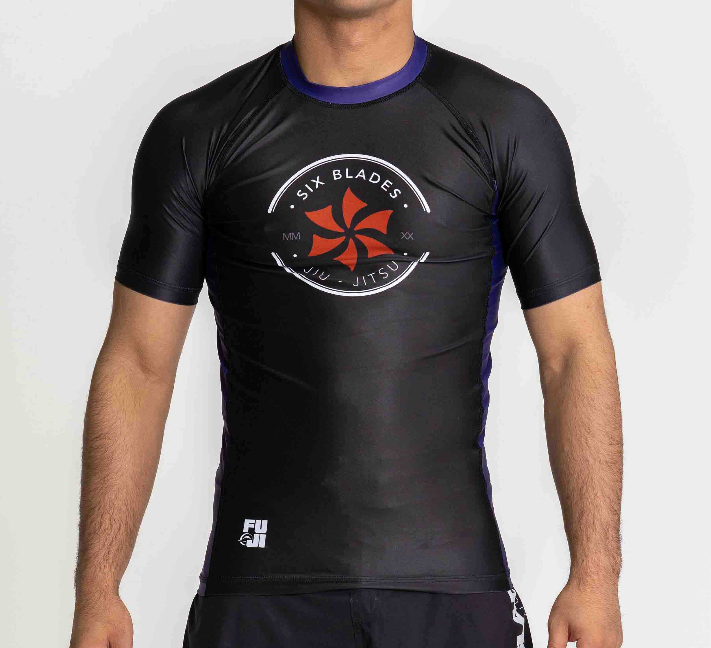 Six Blades Short Sleeve Rashguard Purple