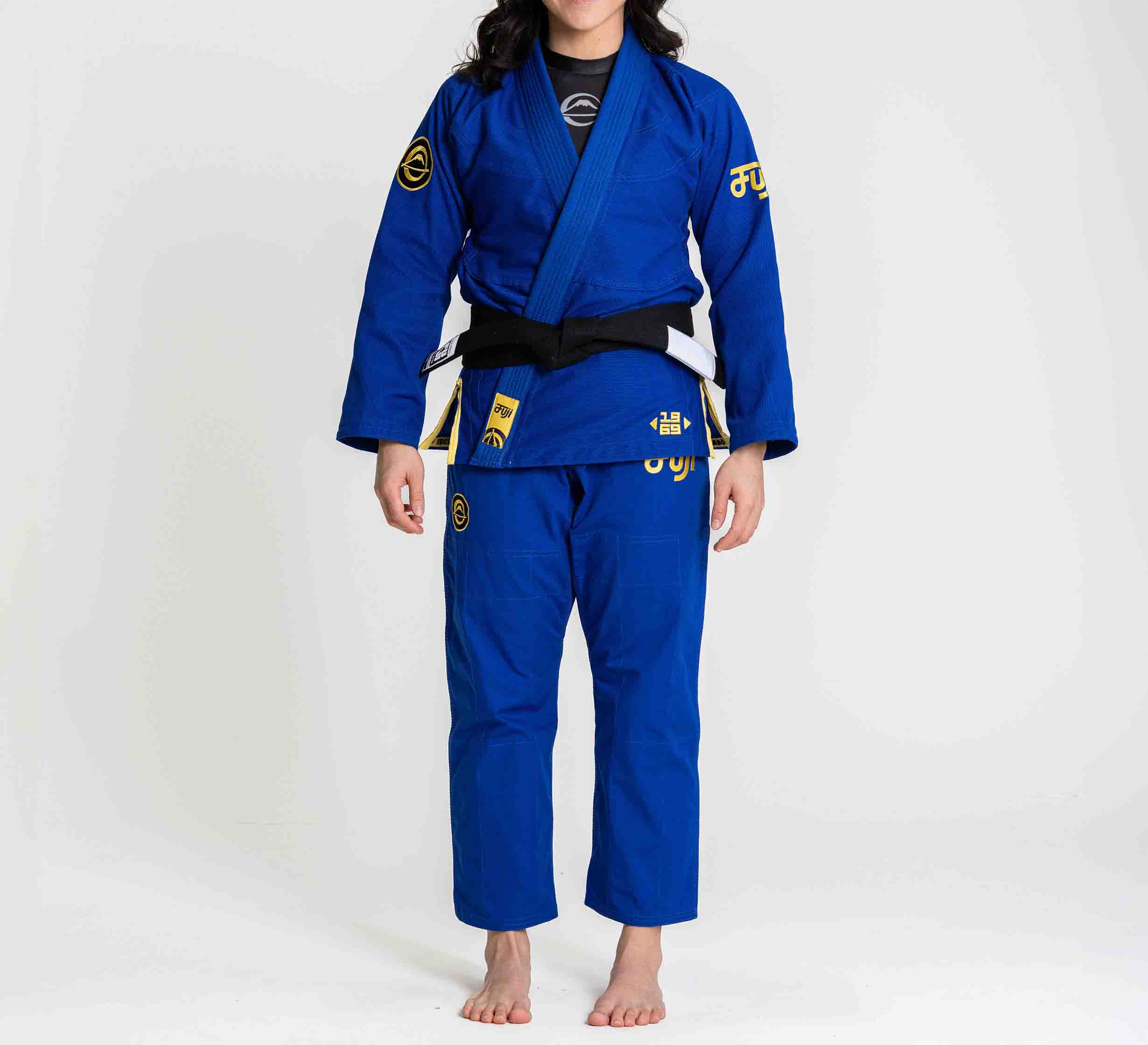 Womens Flow-Tech BJJ Gi Blue/Gold