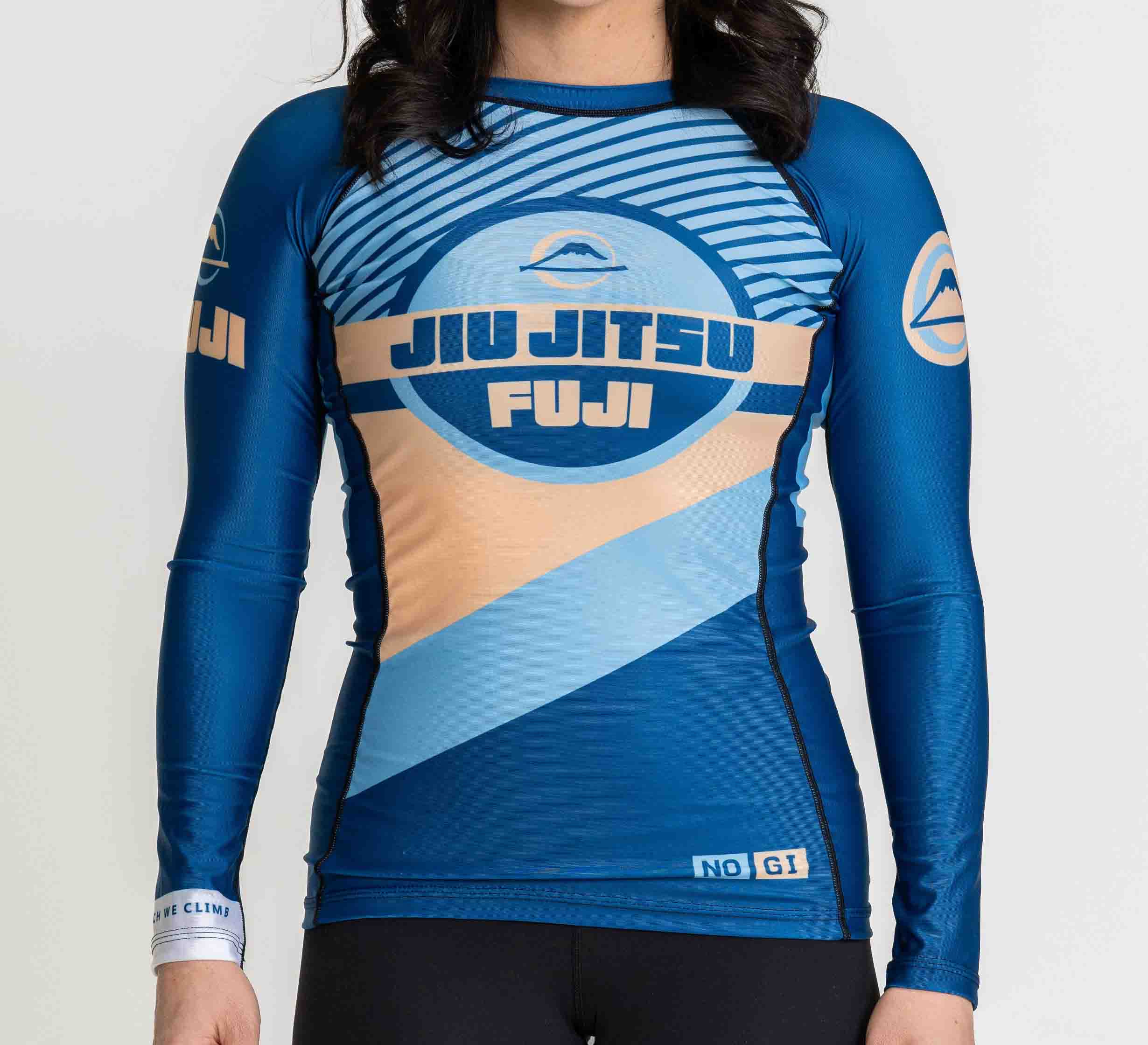 Womens Pacer Flex Lite Long Sleeve Rashguard Blue/Gold