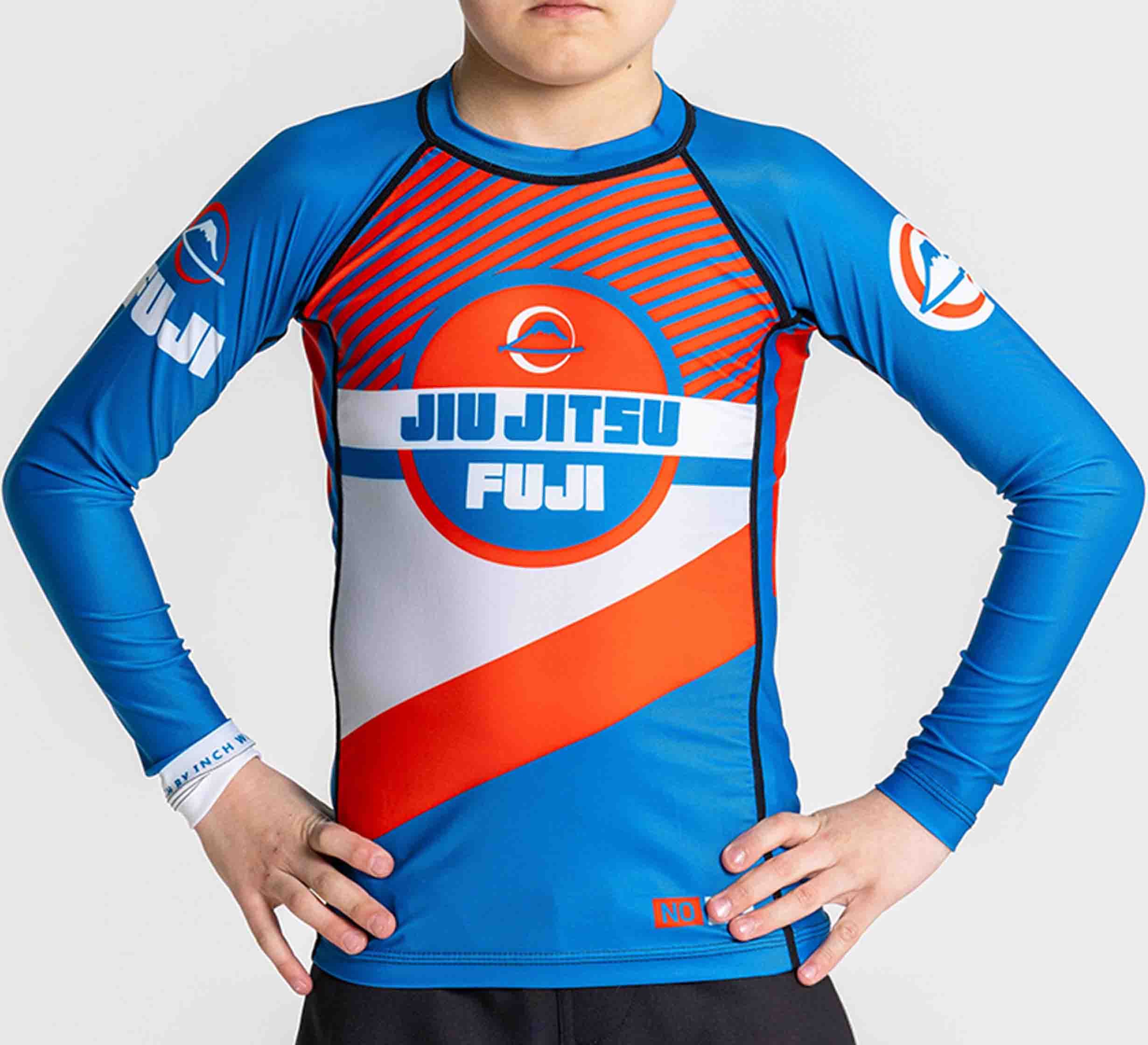 Kids Pacer Flex Lite Long Sleeve Rashguard Blue/Red