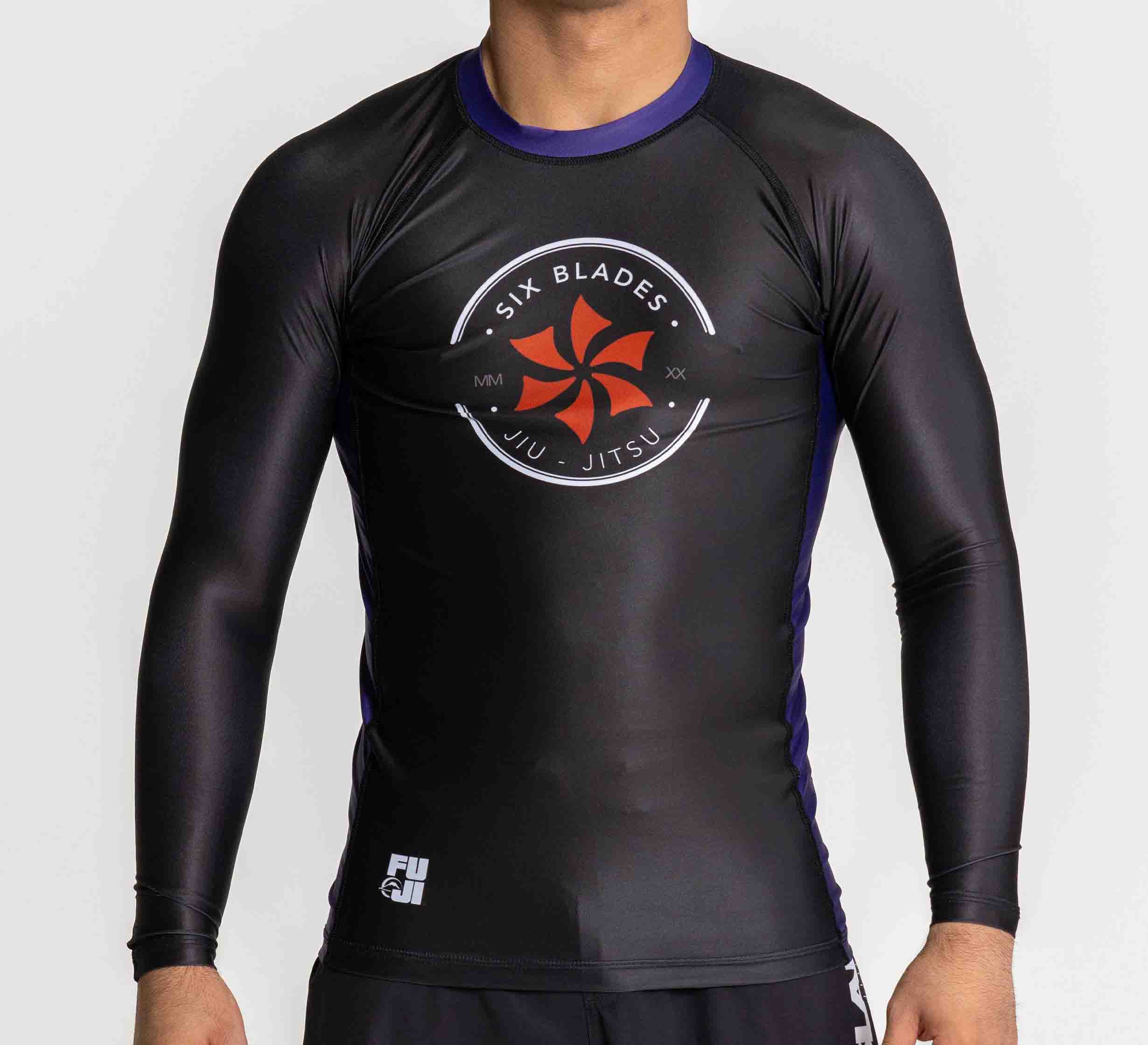 Six Blades Long Sleeve Rashguard Purple