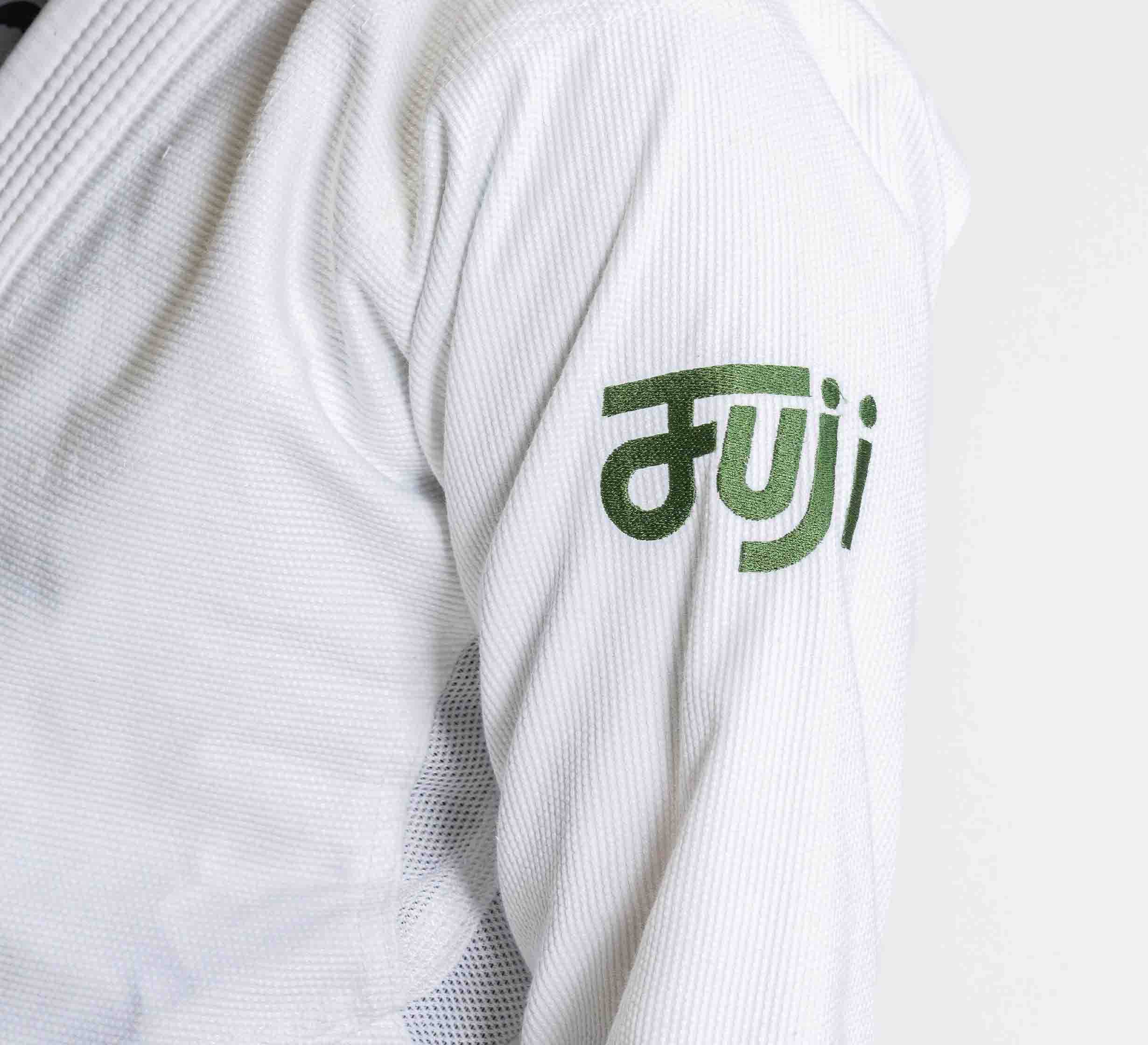 Womens Flow-Tech BJJ Gi White/Green