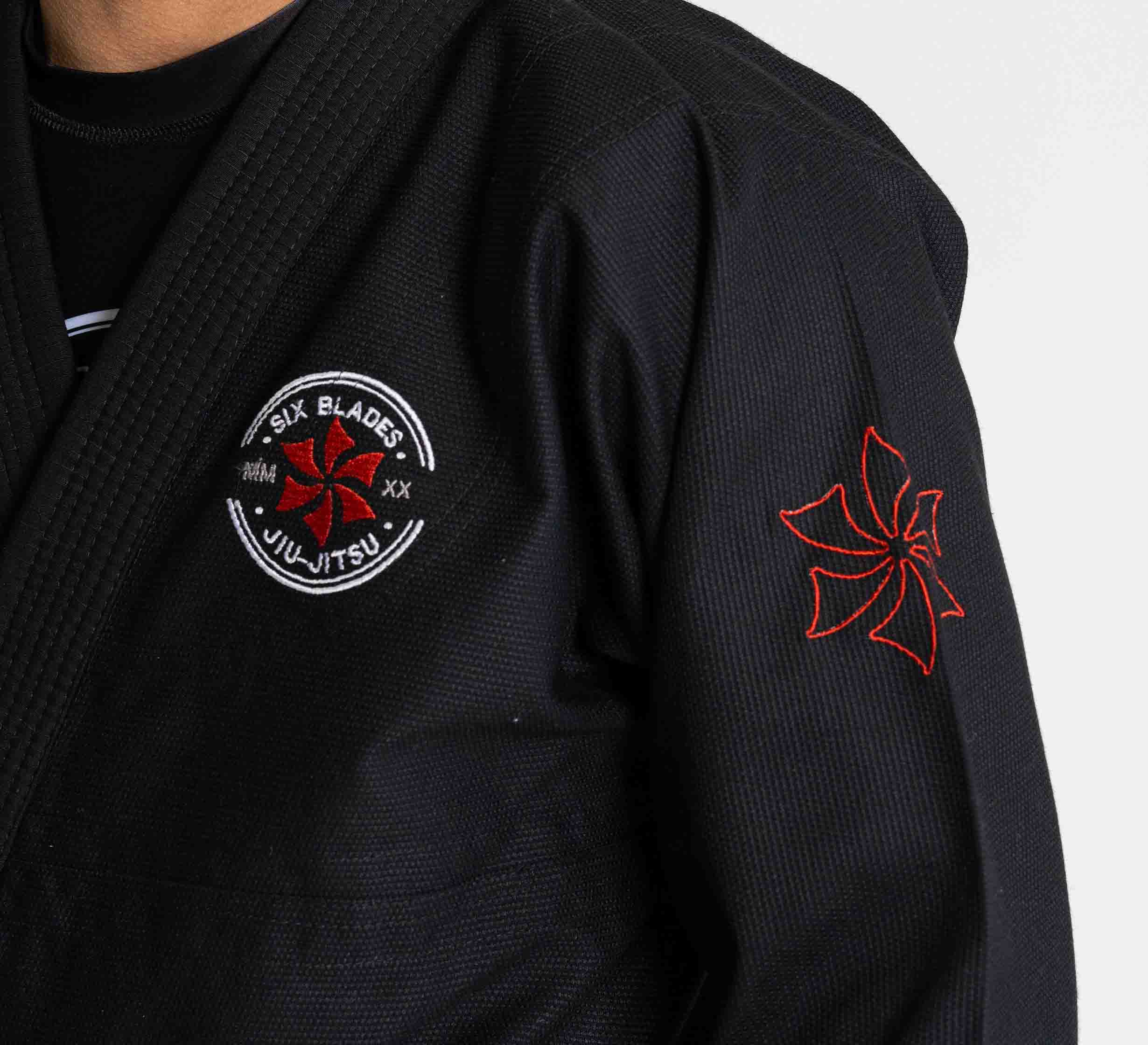 Kids Six Blades Official Suparaito BJJ Gi Black