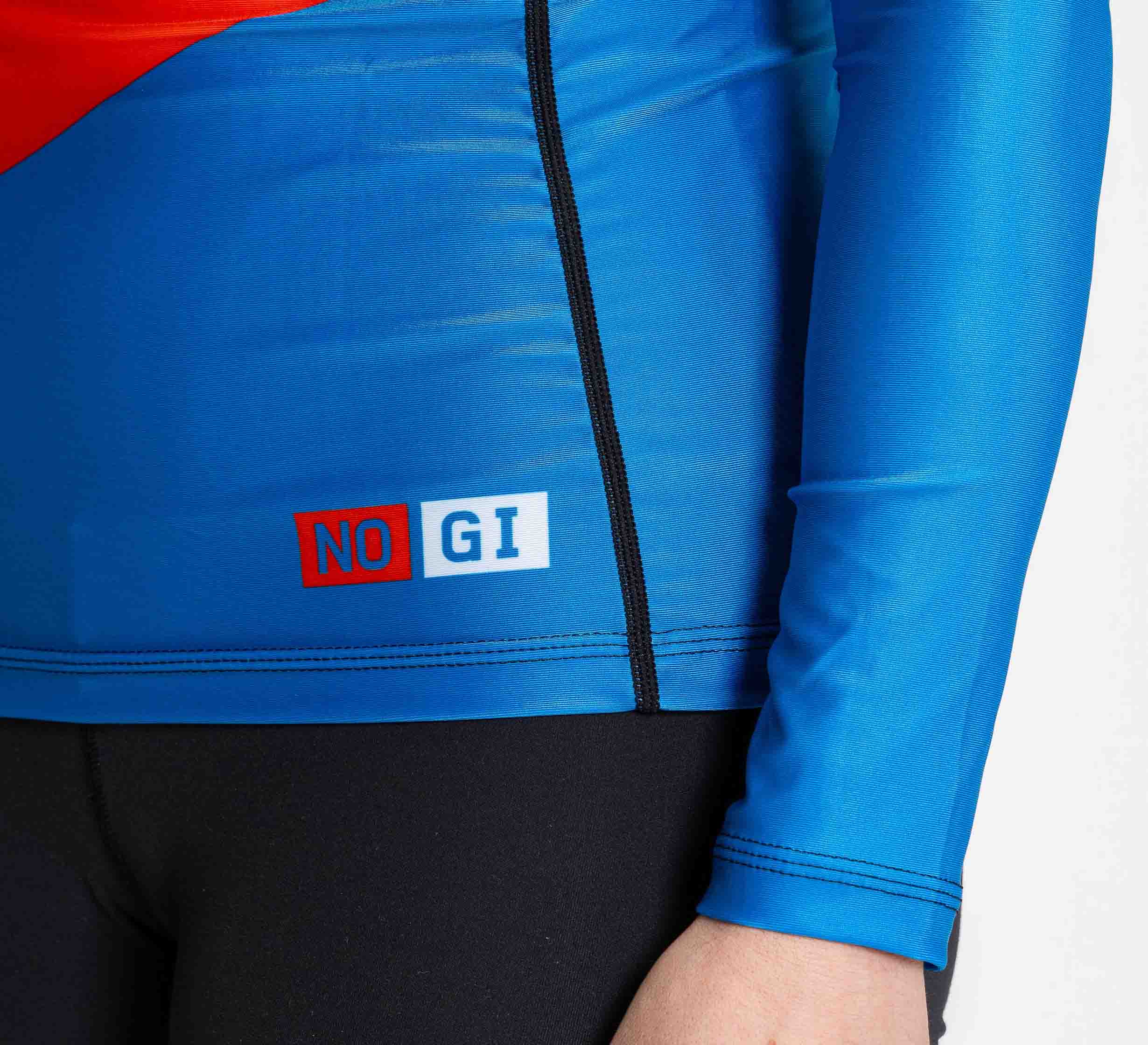 Womens Pacer Flex Lite Long Sleeve Rashguard Blue/Red