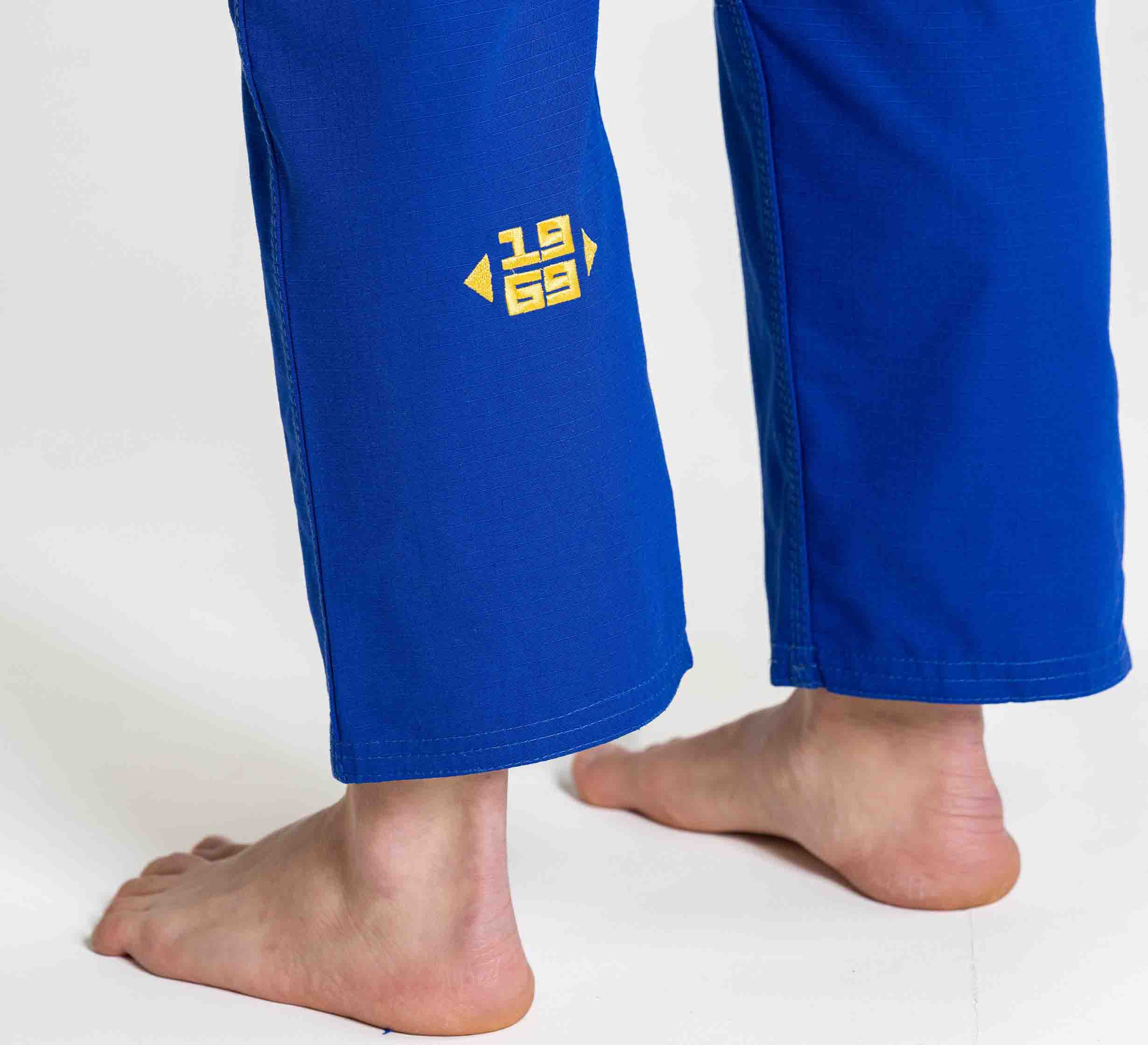 Womens Flow-Tech BJJ Gi Blue/Gold