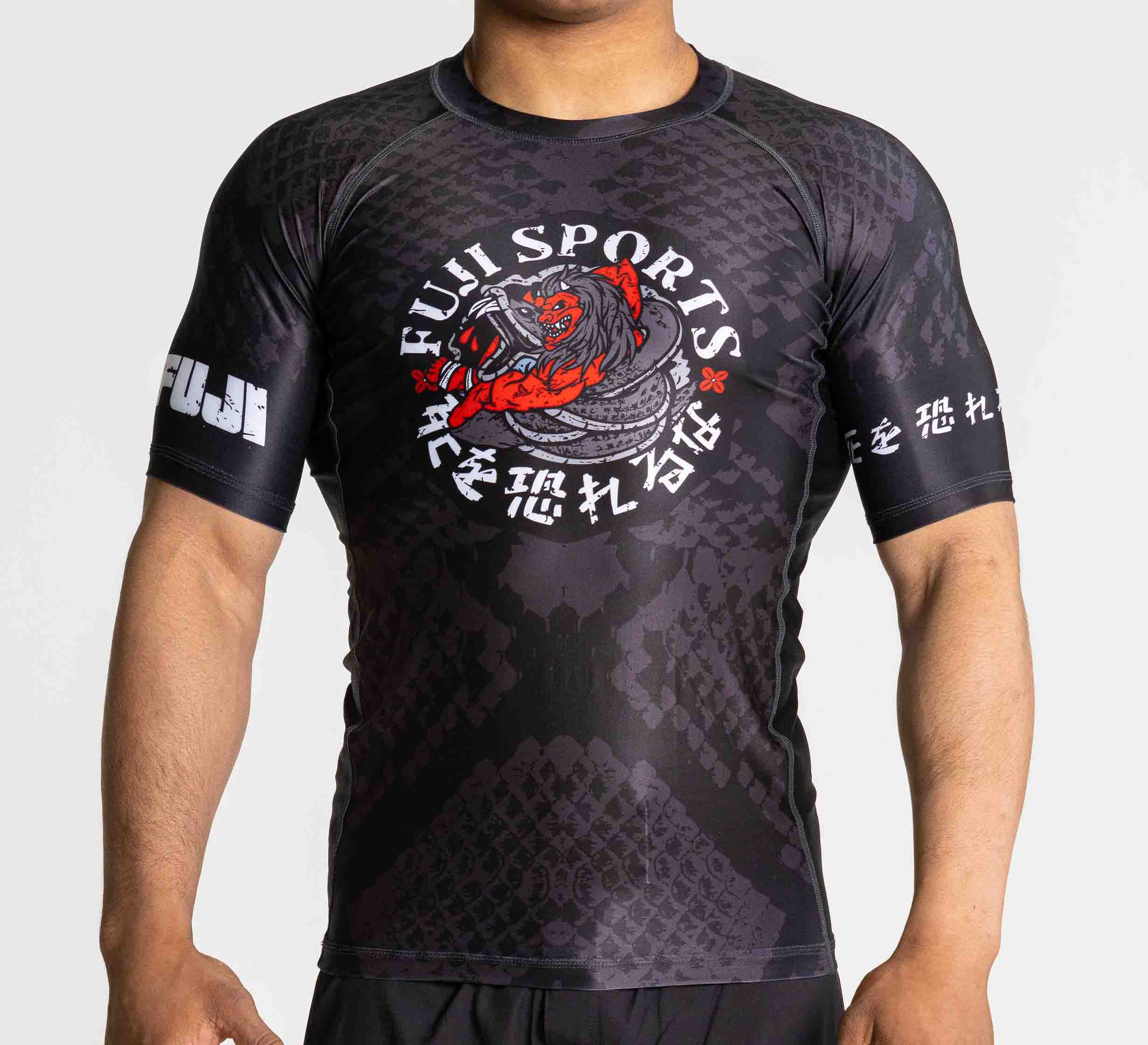 Oni vs. Anaconda Short Sleeve Rashguard Black