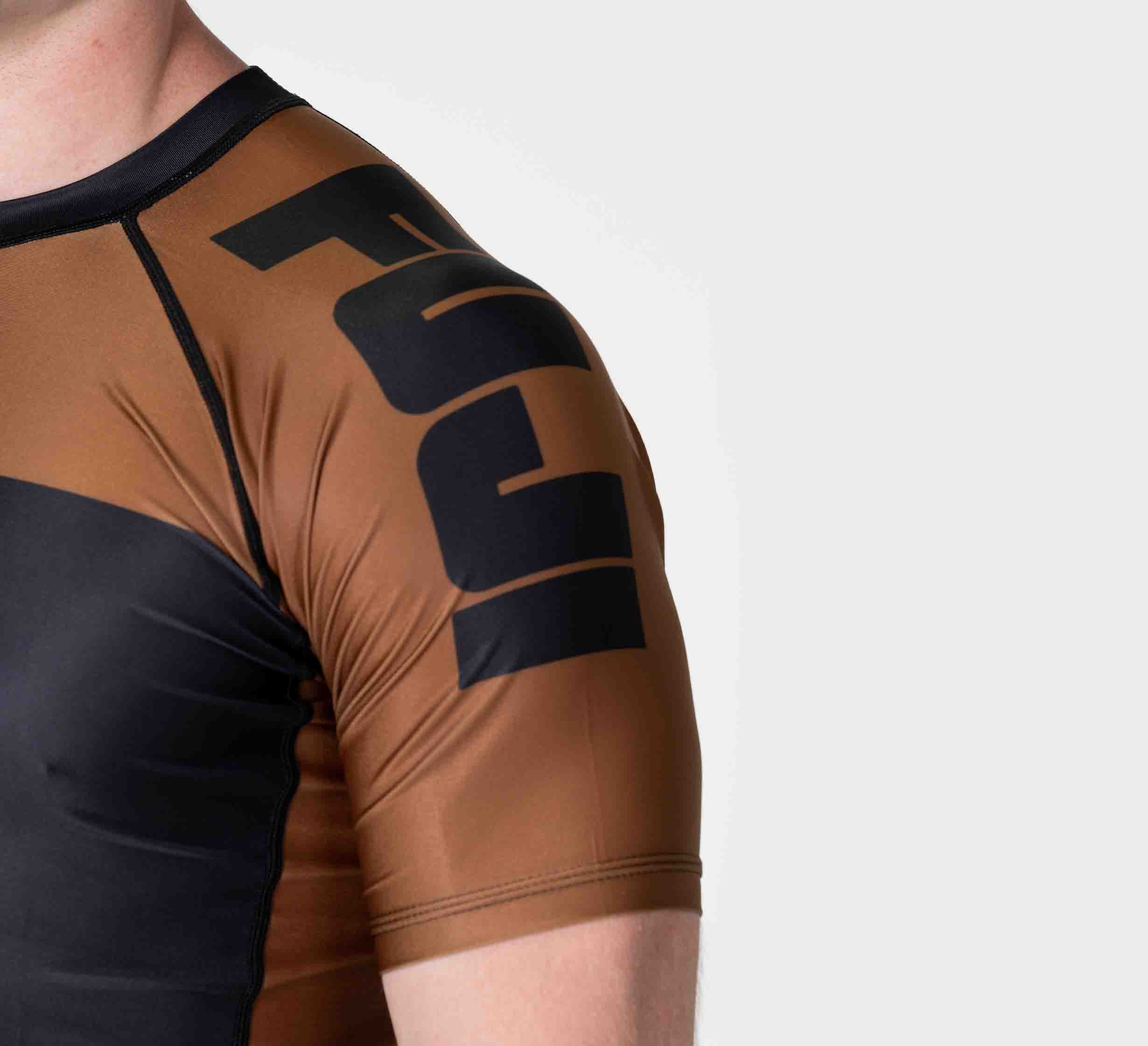 Competition Ranked Rashguard Brown