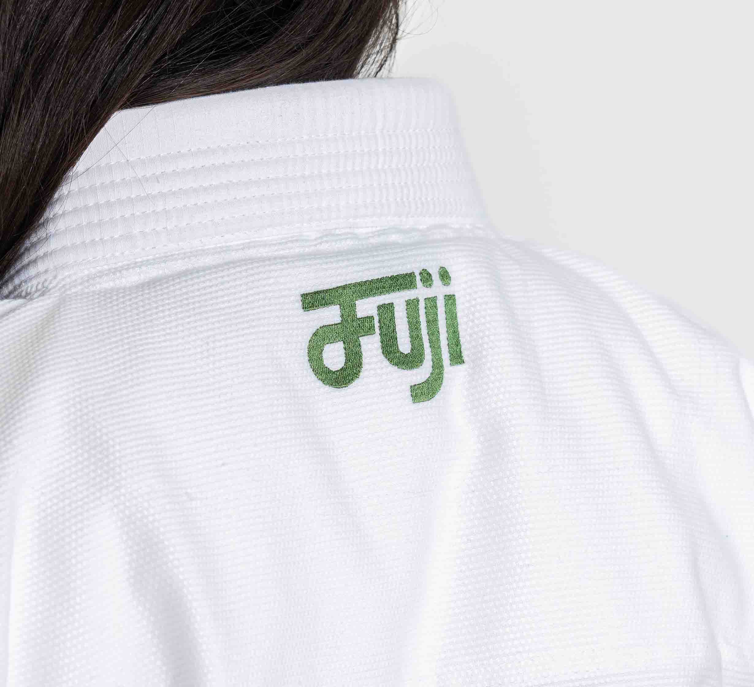 Womens Flow-Tech BJJ Gi White/Green