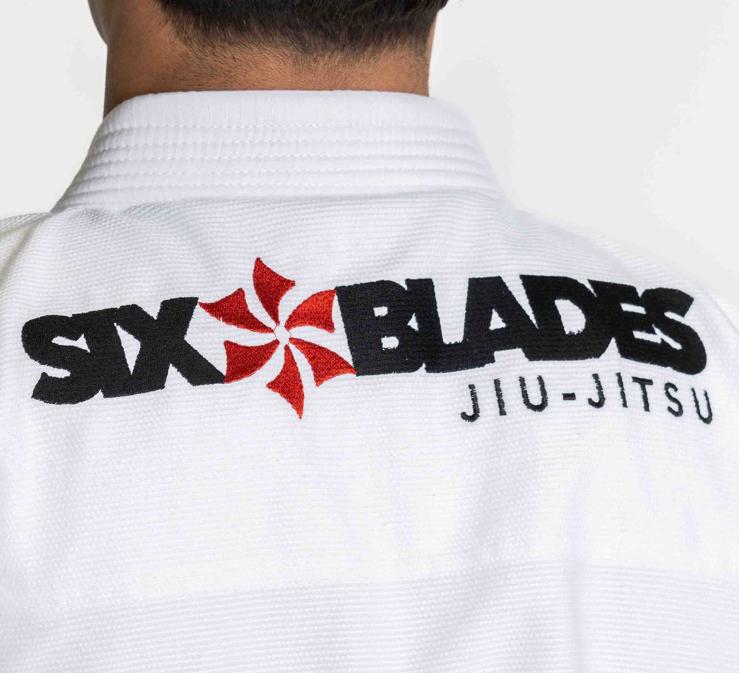 Kids Six Blades Official Suparaito BJJ Gi White