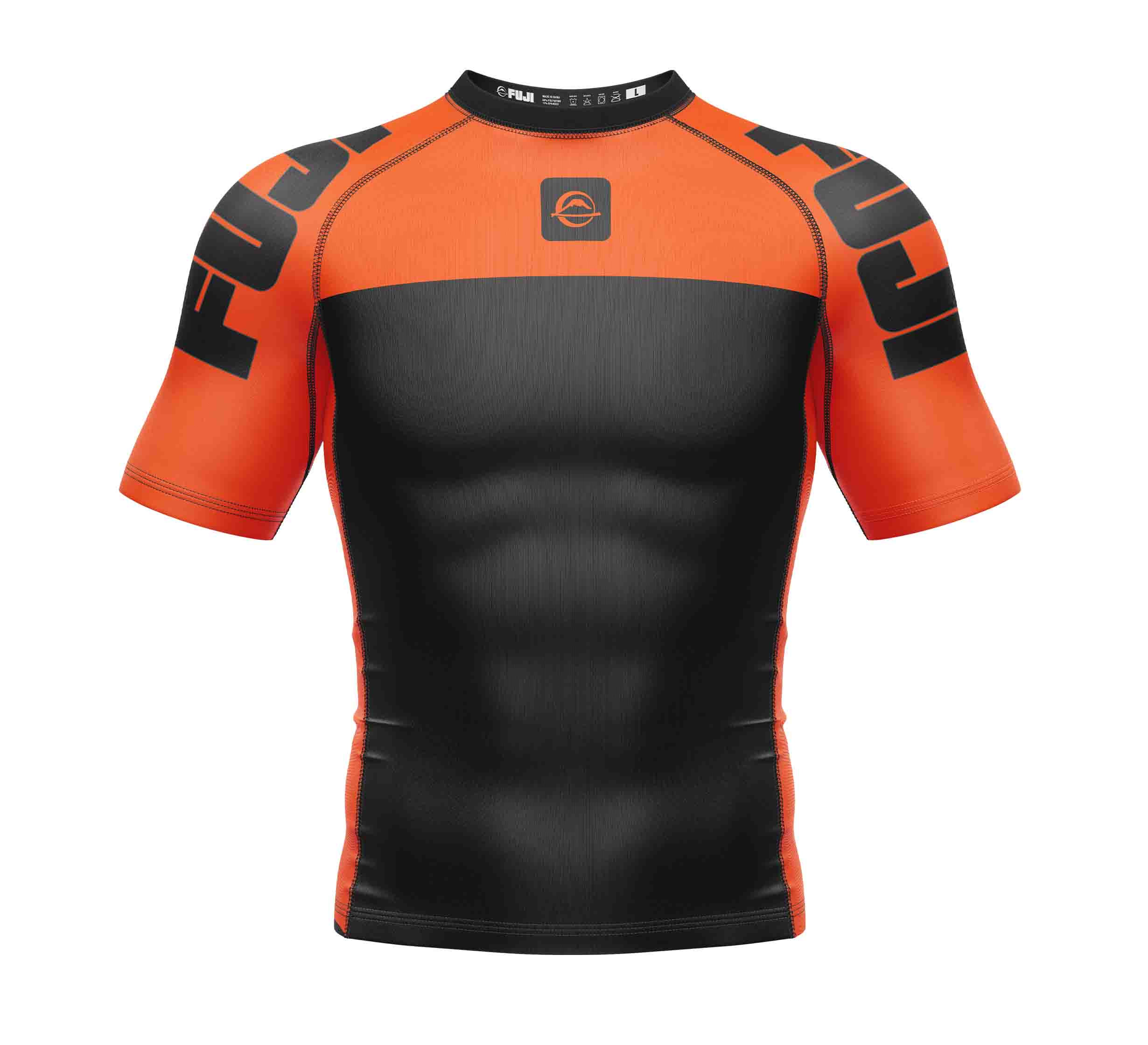 Kids Competition Ranked Rashguard Orange